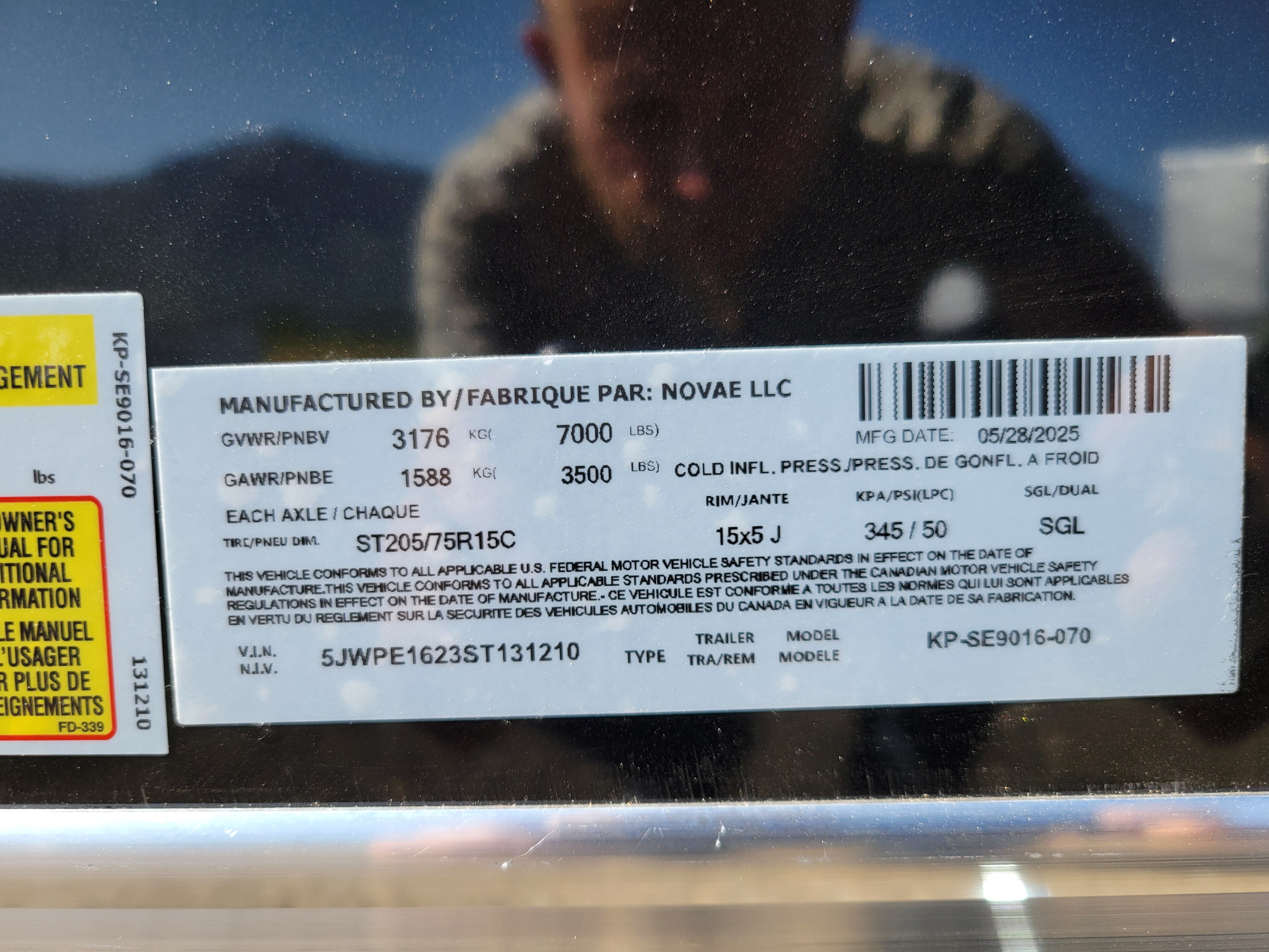 2025 Pace 7.5 x 16 Journey Enclosed Trailer