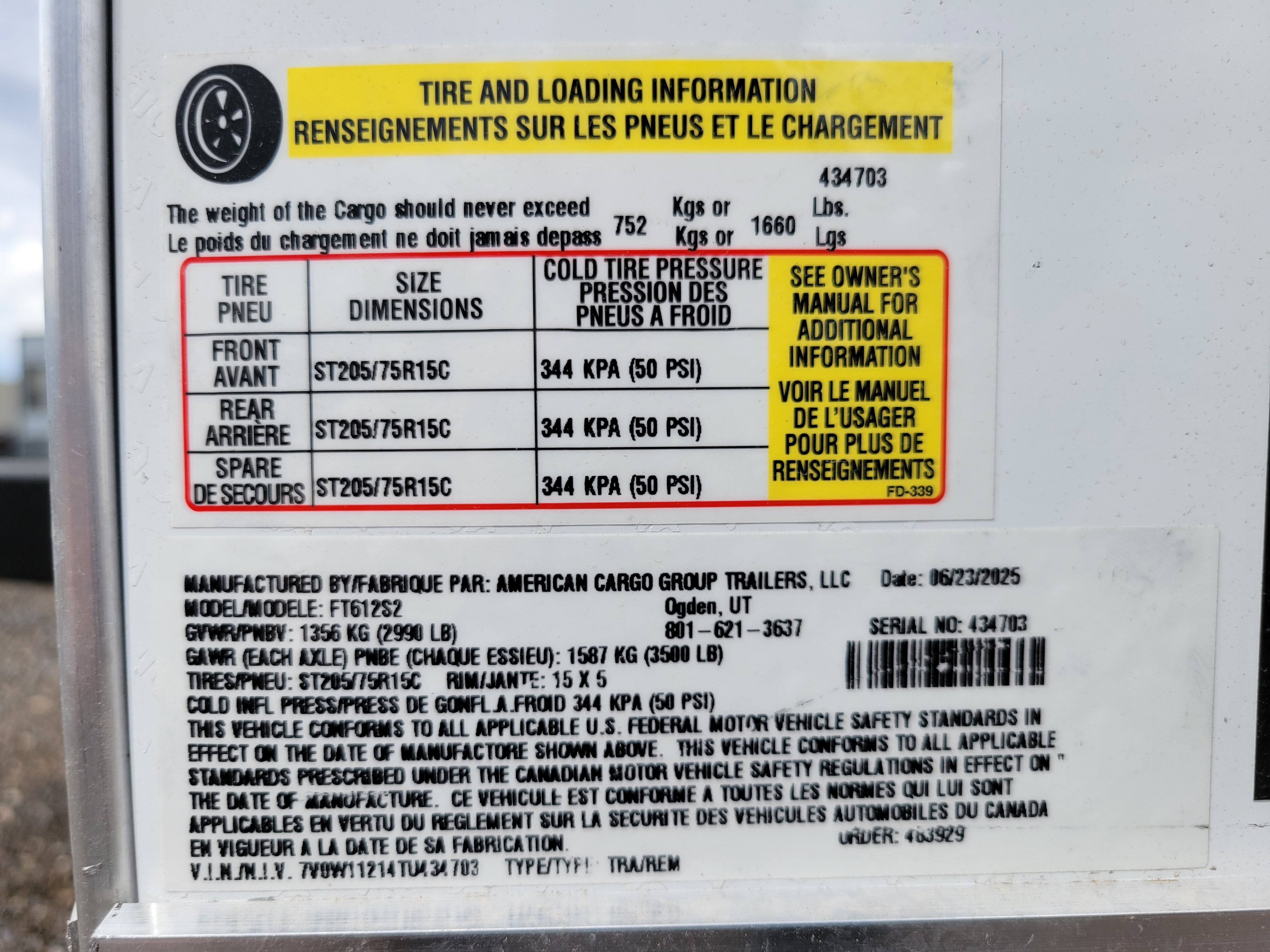 2026 Wells Cargo 6 x 12 Enclosed Trailer