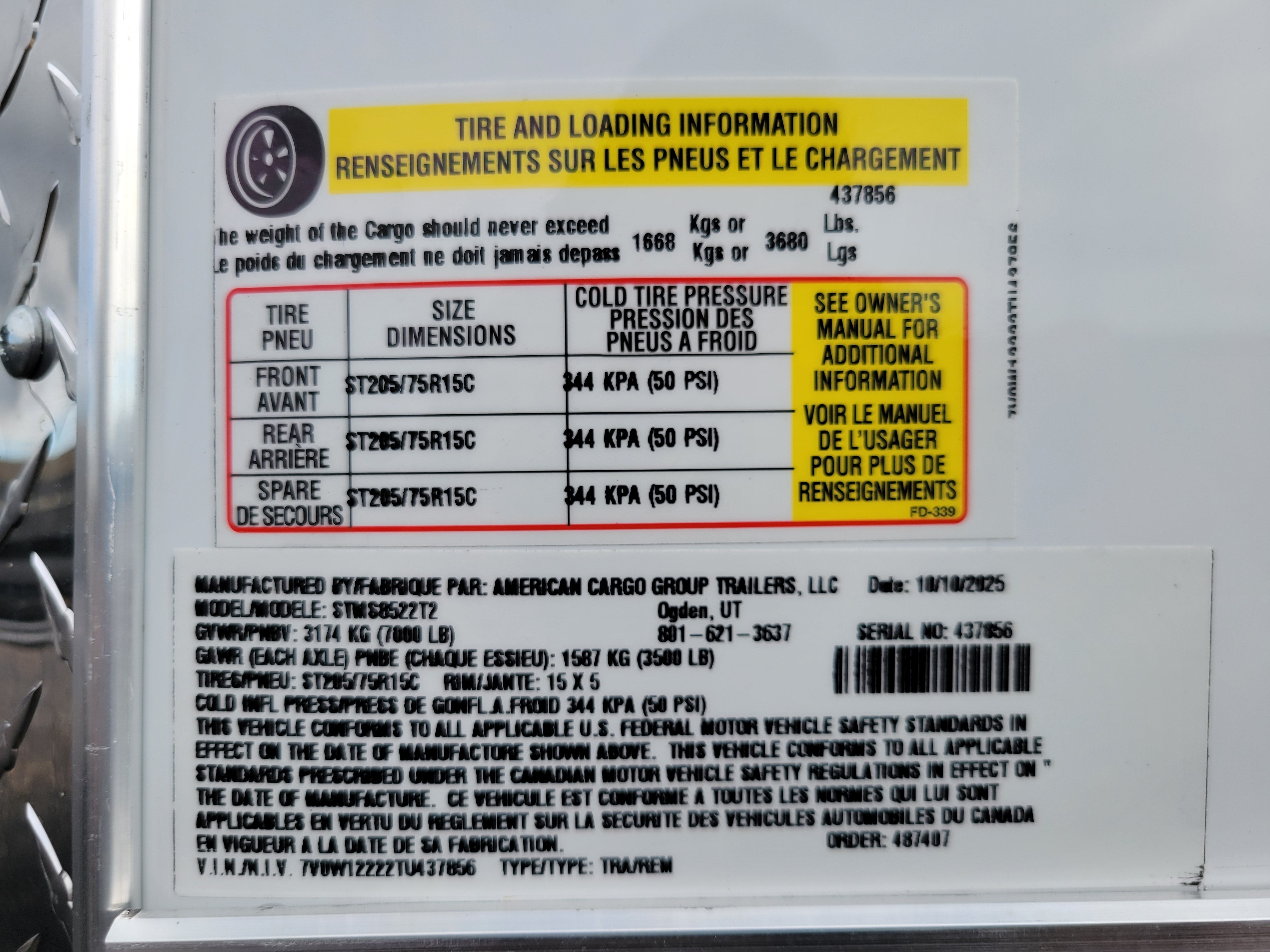 Wells Cargo 8.5 x 22 Enclosed Trailer