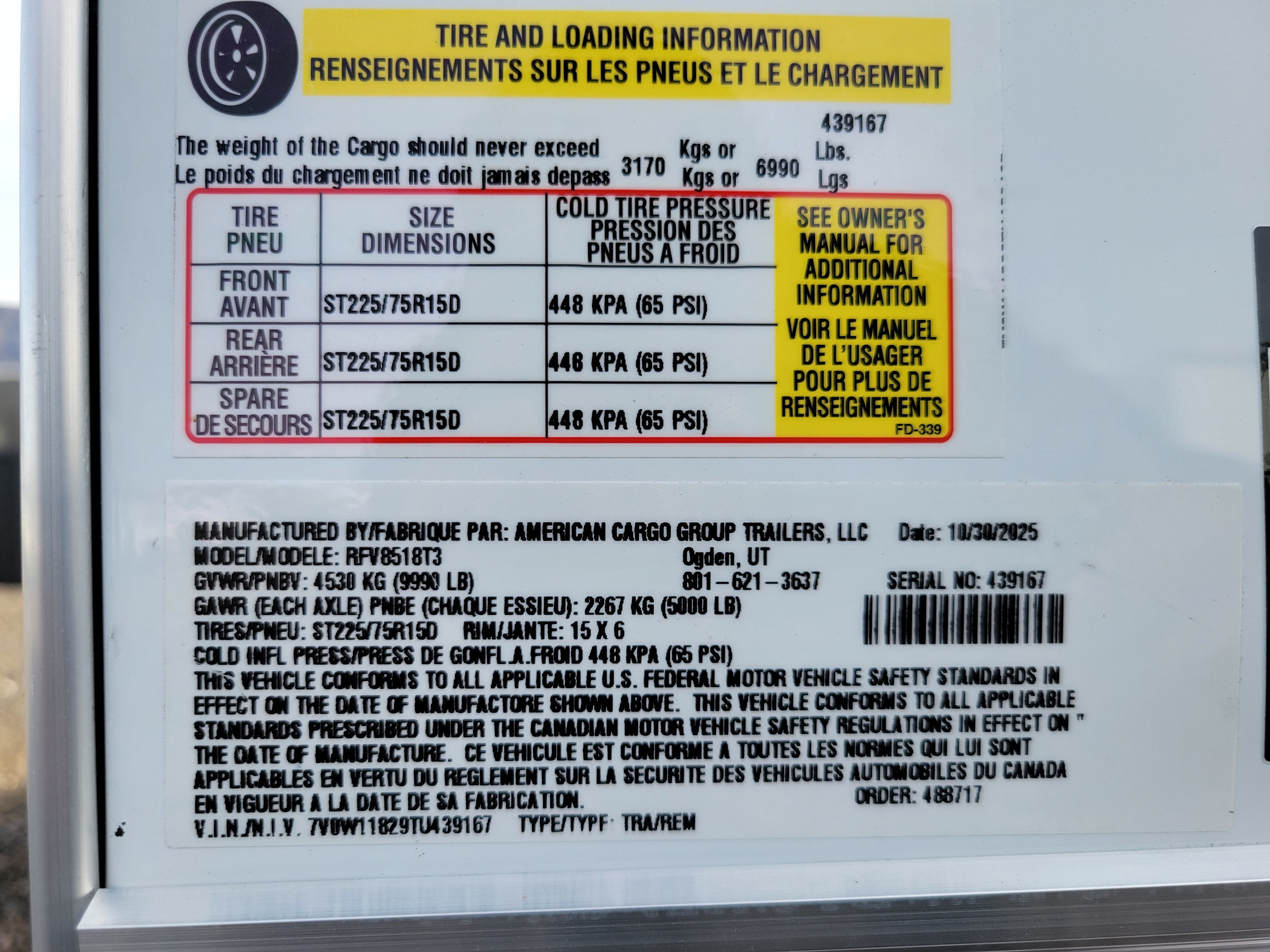 Wells Cargo 8.5 x 18 Enclosed Trailer