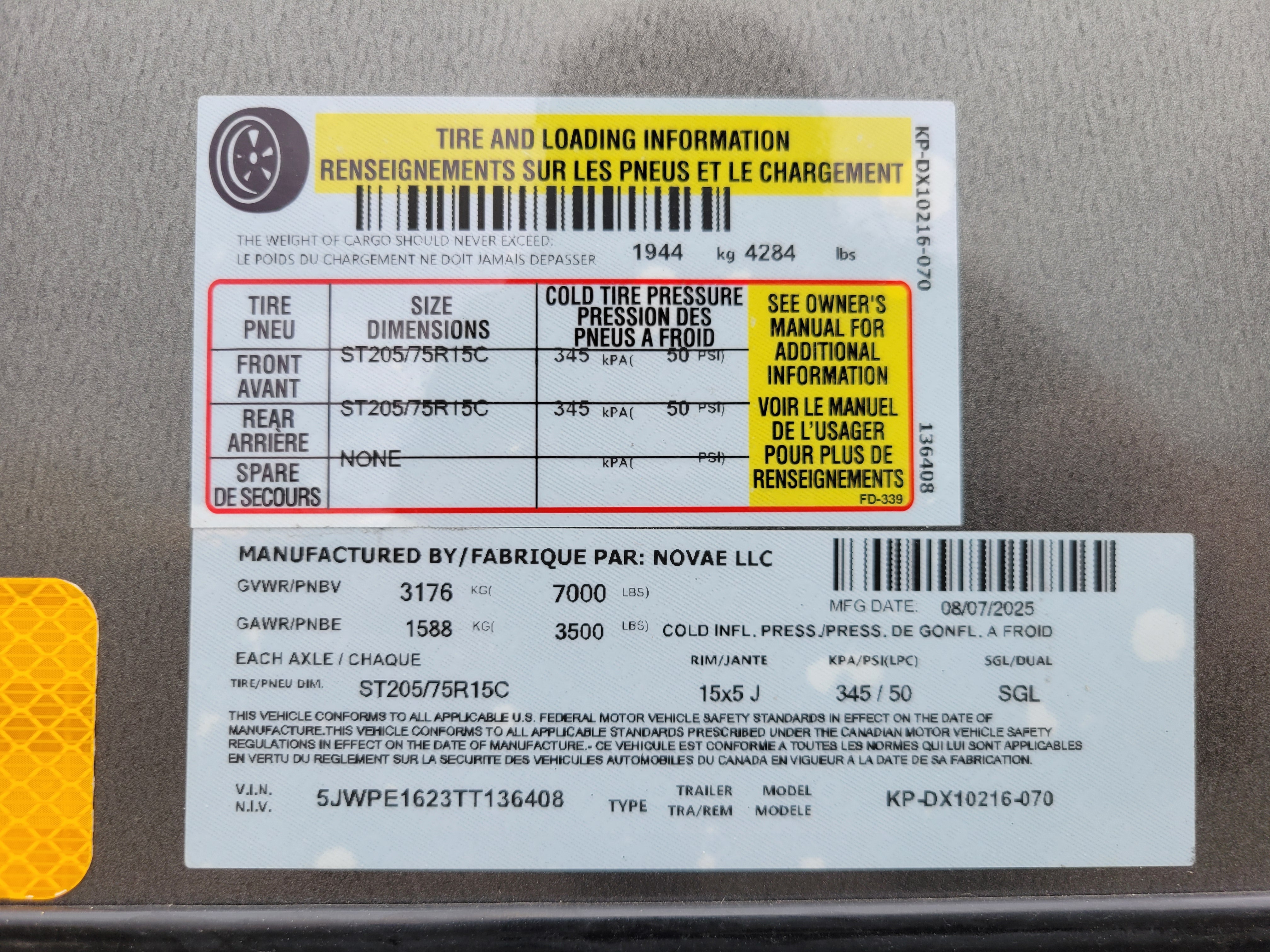 Pace 8.5 x 16 Outback Deluxe Trailer