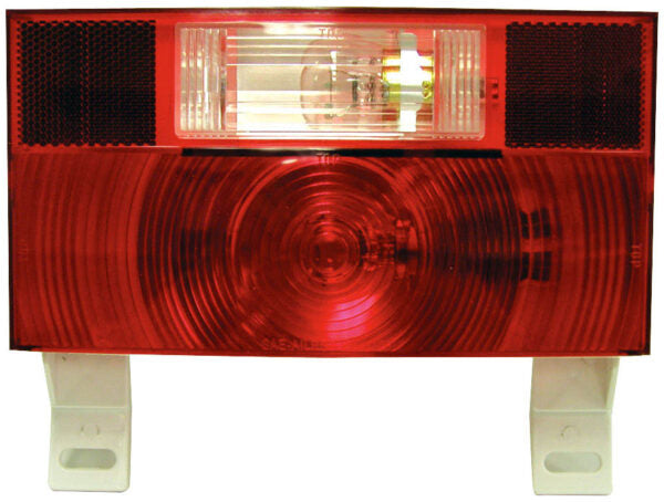 SALE - Peterson Incandescent Stop/Turn/Tail, Rectangular, w/ License Light & Bracket & Back-Up & Reflex