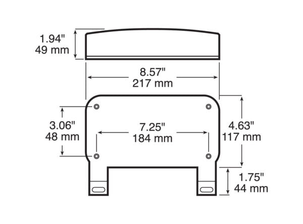 SALE - Peterson Incandescent Stop/Turn/Tail, Rectangular, w/ License Light & Bracket & Back-Up & Reflex