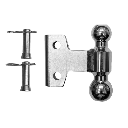 Andersen WD & EZ Hitch 2" x 2-5/16" Plated Steel Combo Ball for 2-1/2" & 3" rack ONLY, w/2 Pins & Clips (10K/14K GTWR)