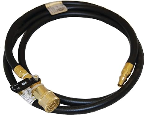 SALE - Marshall Excelsior Quick Disconnect LP Hose w/ shut off valve - 72"