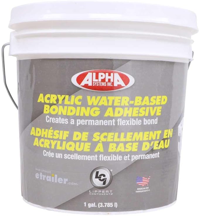 SALE - Alpha Systems Acrylic Water Based Bonding Adhesive -1GAL