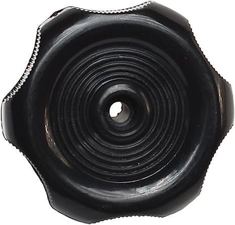 -SALE- RV Designer Plastic Window Knob Black- 1/2" Shaft