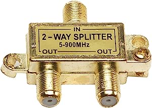 -SALE- RV Designer 2 Way Splitter, In-Line Coaxial