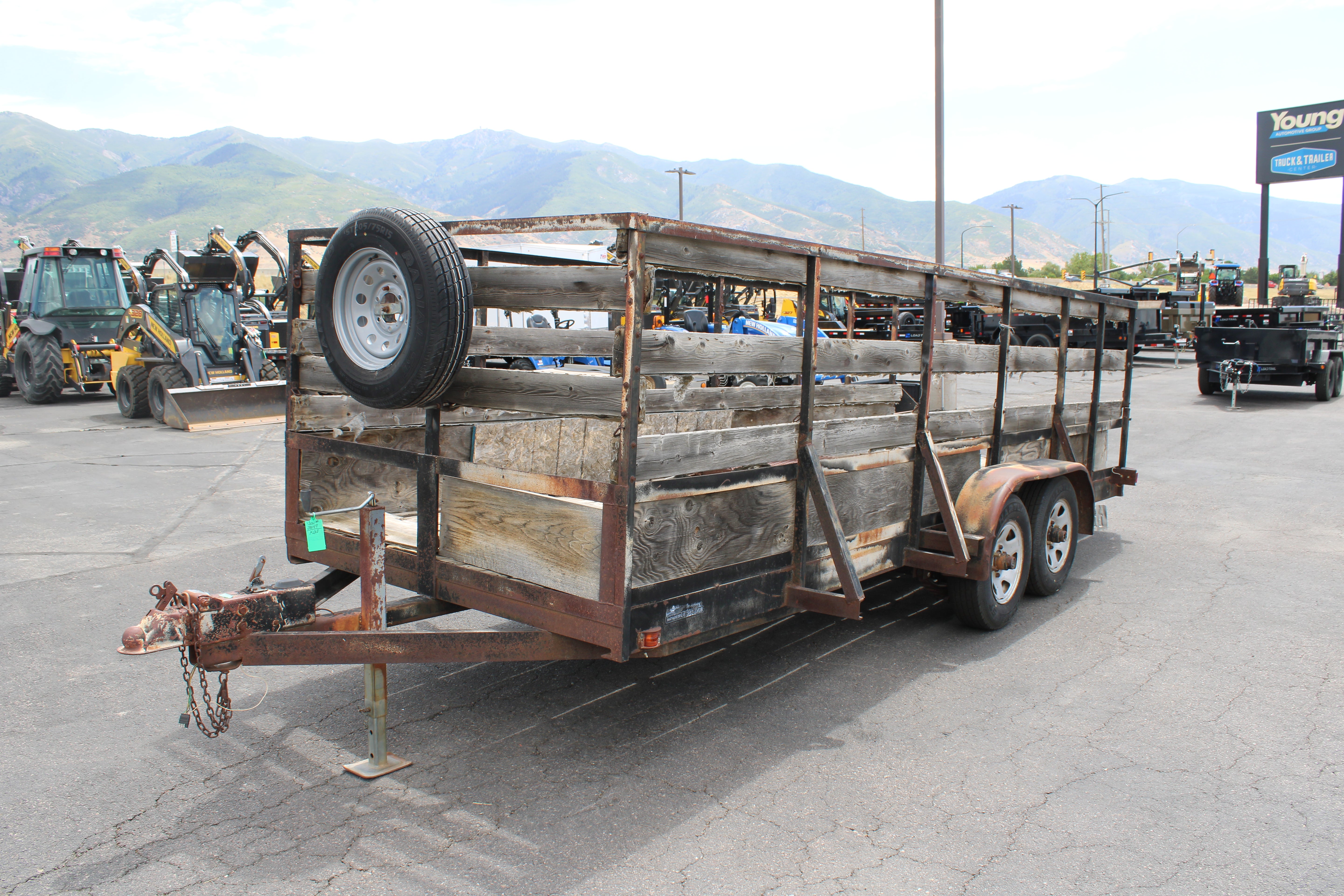 Used Flatbed Trailer High Side