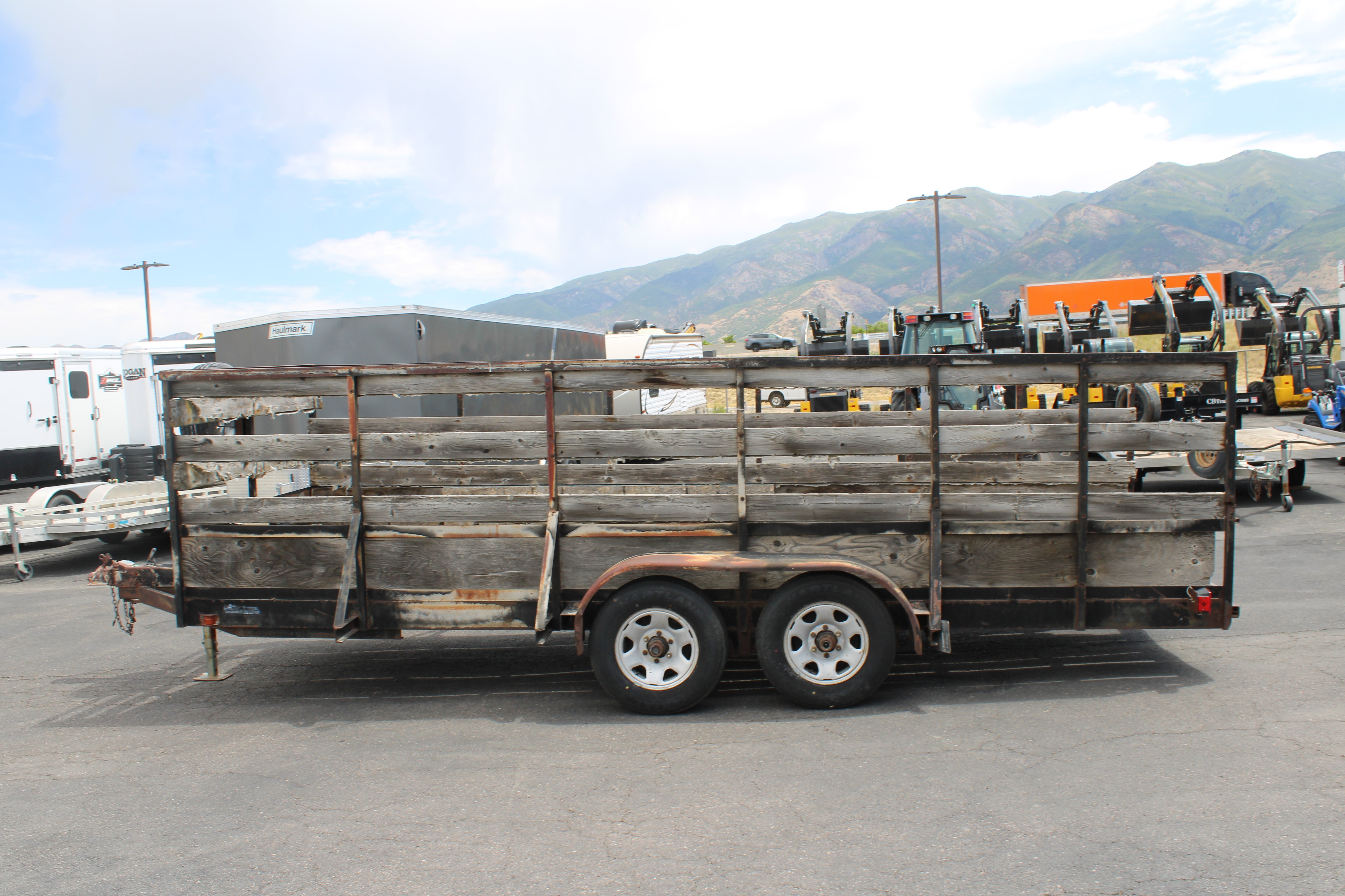 Used Flatbed Trailer High Side