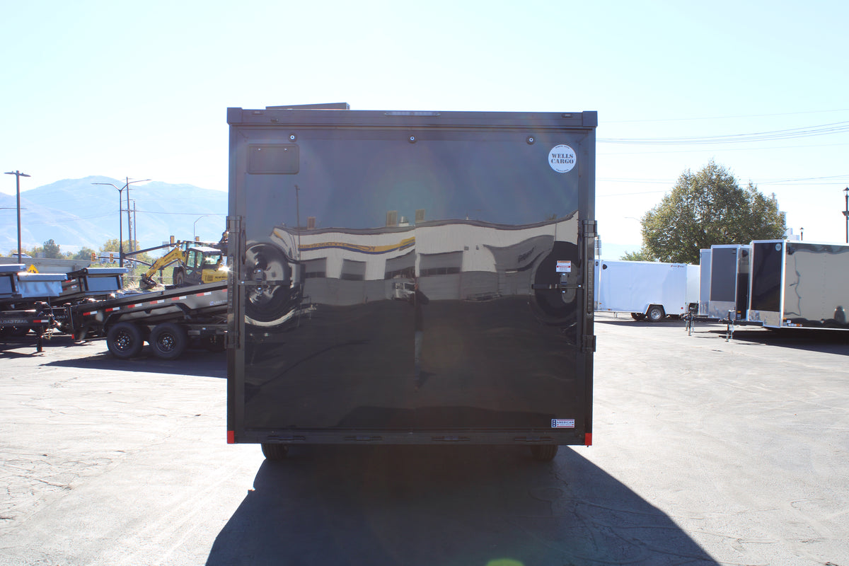 WELLS CARGO 22' Snowmobile Trailer Black Trim