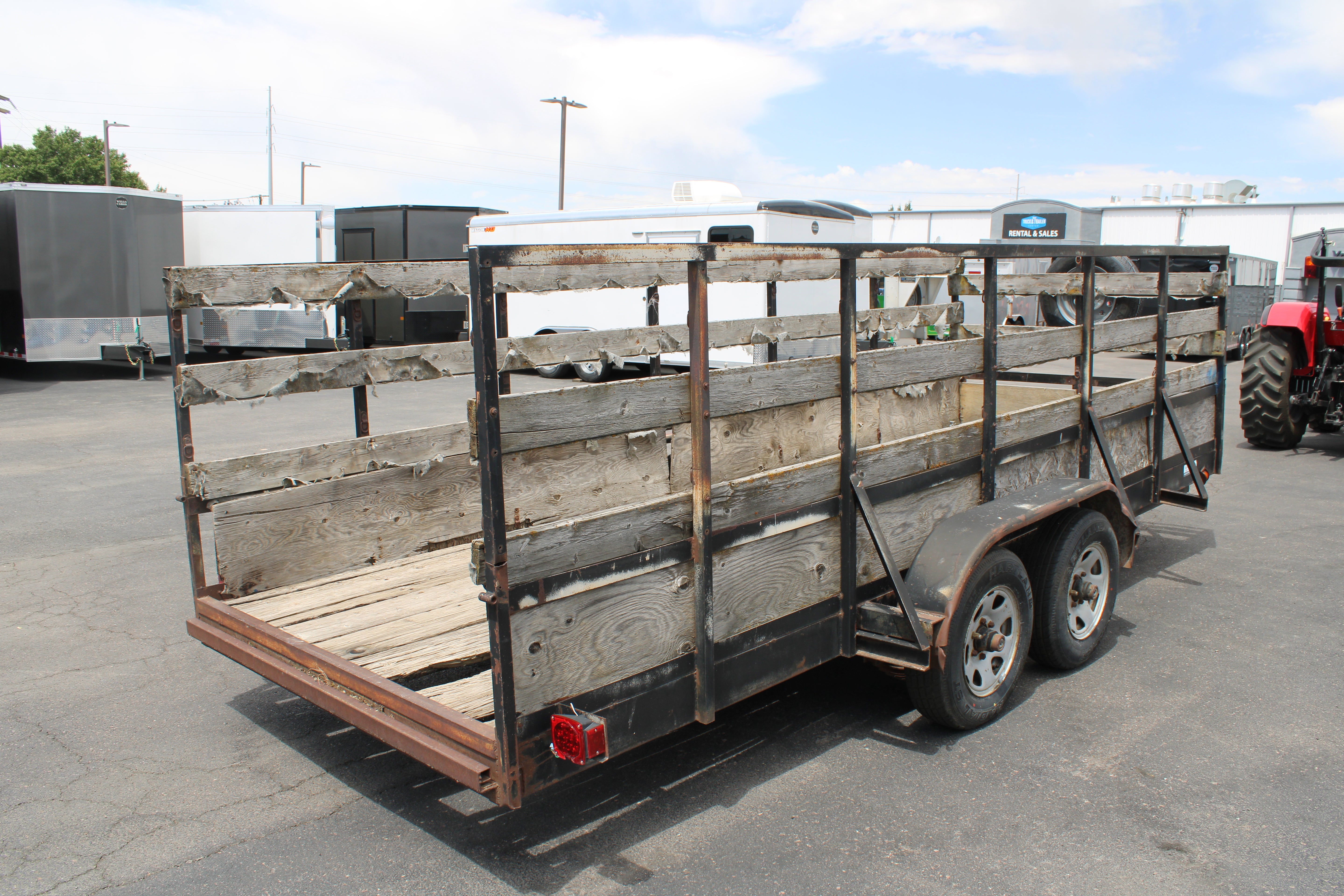 Used Flatbed Trailer High Side