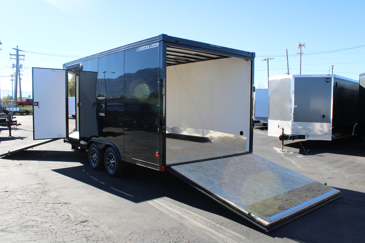 WELLS CARGO 22' Snowmobile Trailer Black Trim
