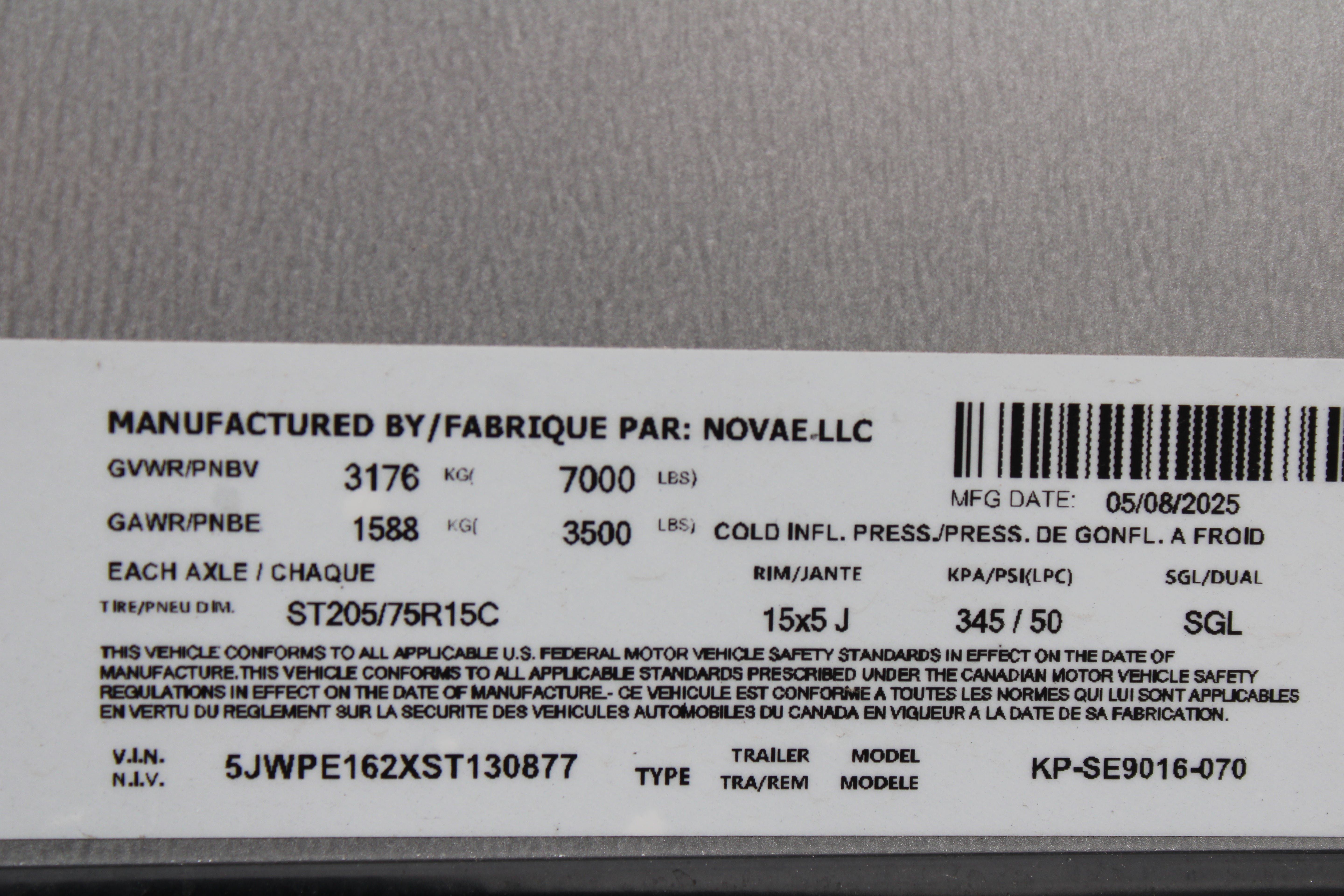 Pace 7.5 x 16 Journey Enclosed Trailer