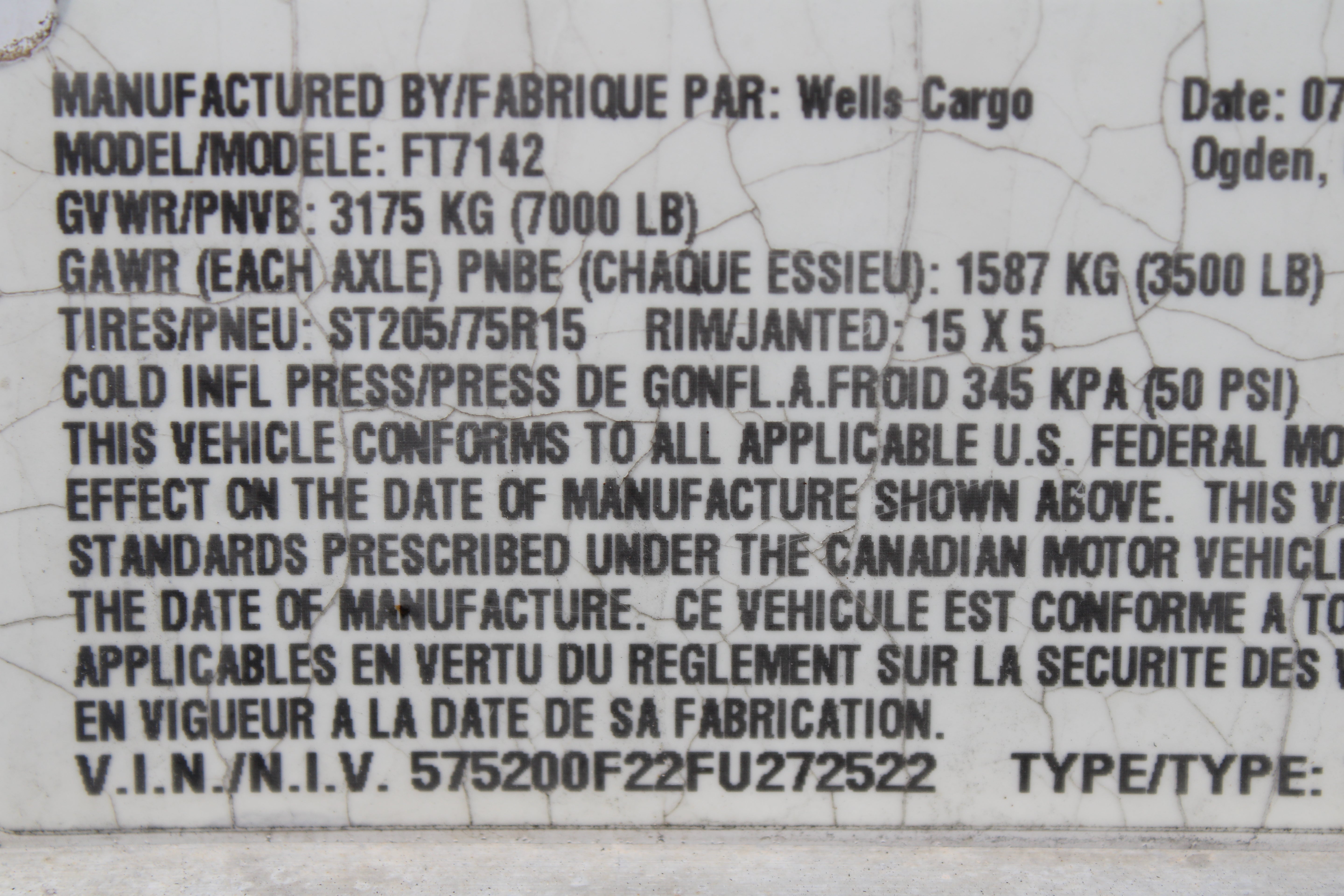 Wells Cargo 7 x 14 Deluxe Enclosed Trailer **BLACK FRIDAY SPECIAL**