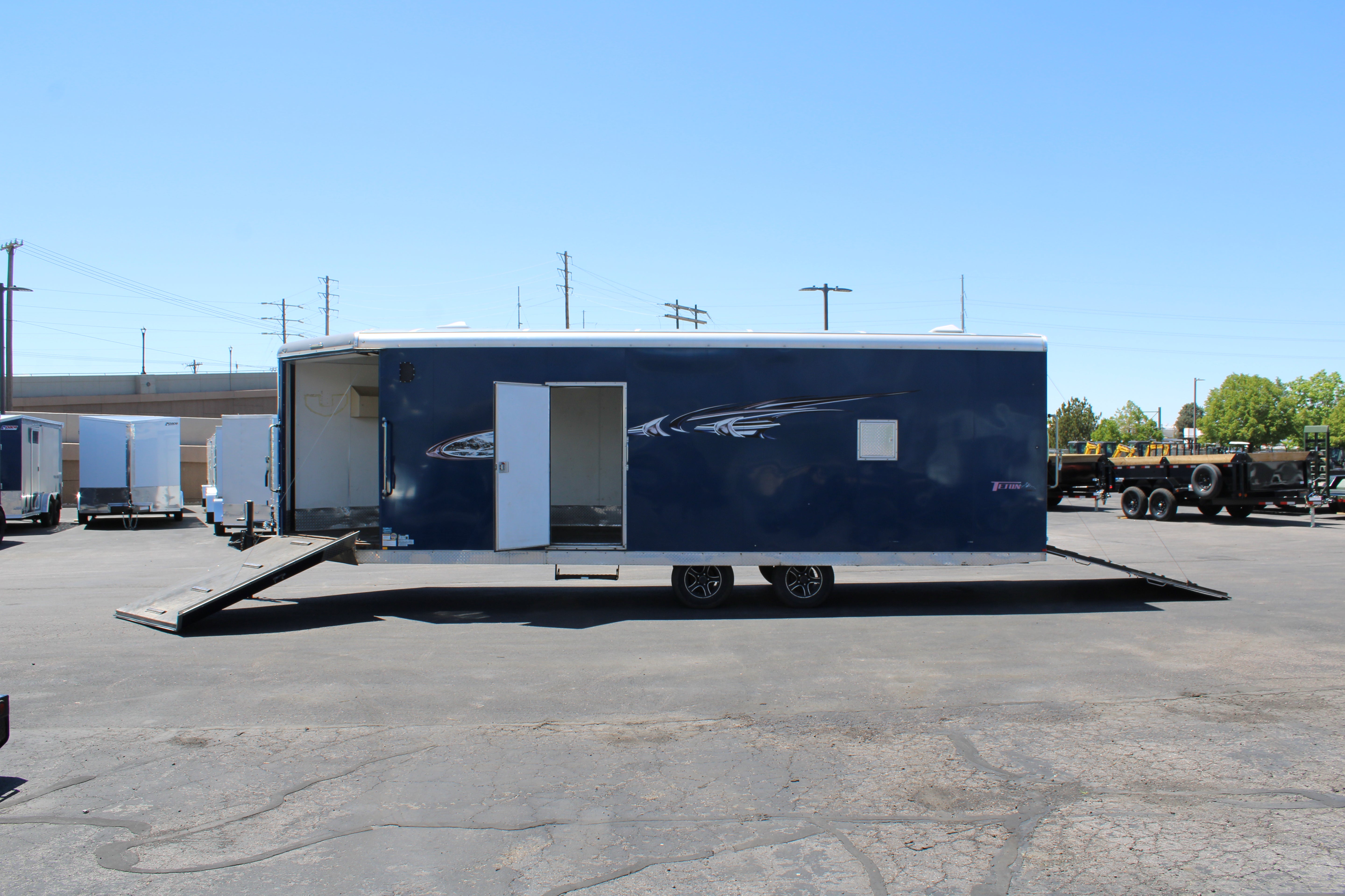 TETON 28' SNOWMOBILE TRAILER