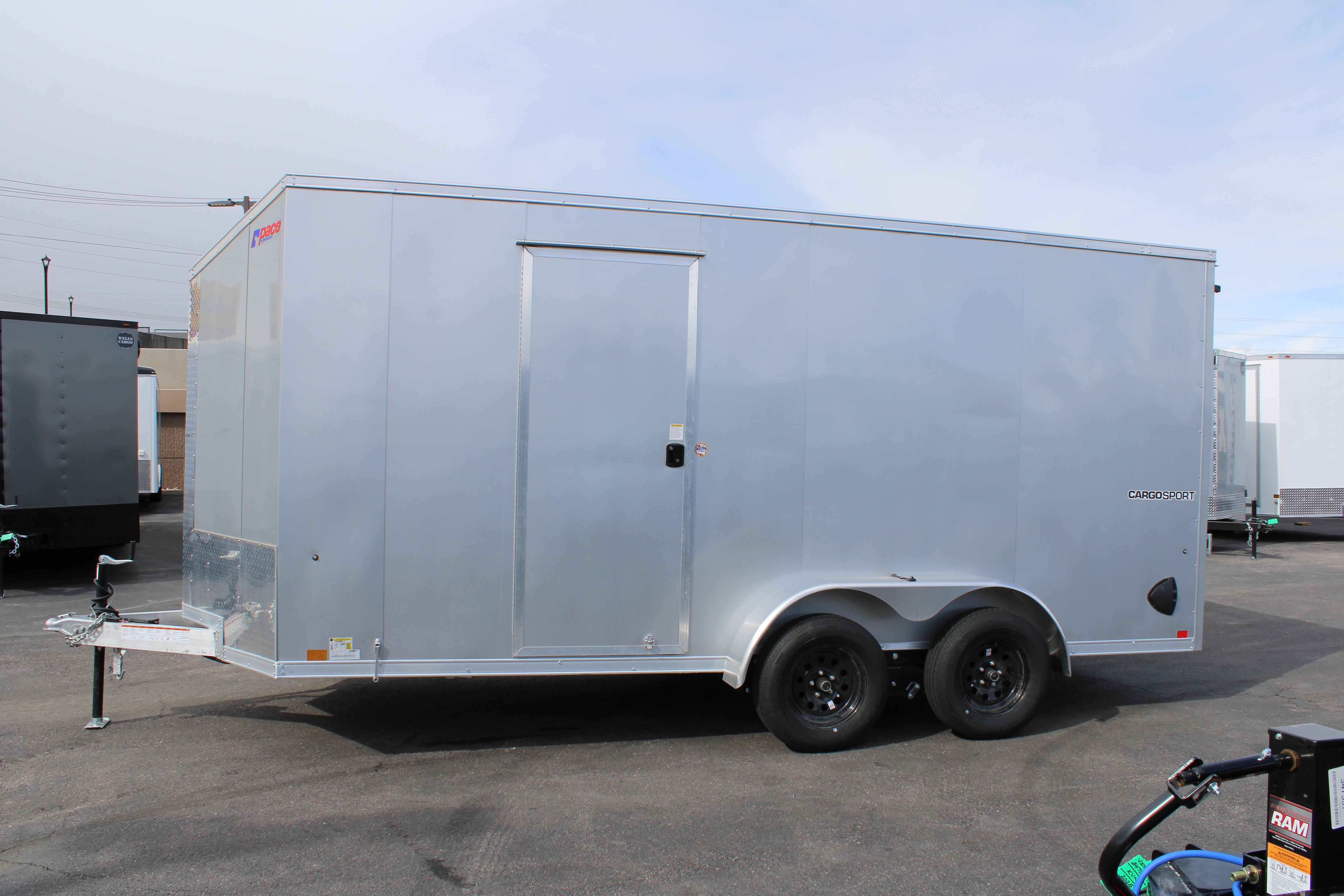 All Aluminum Pace 7 x 16 Enclosed Trailer