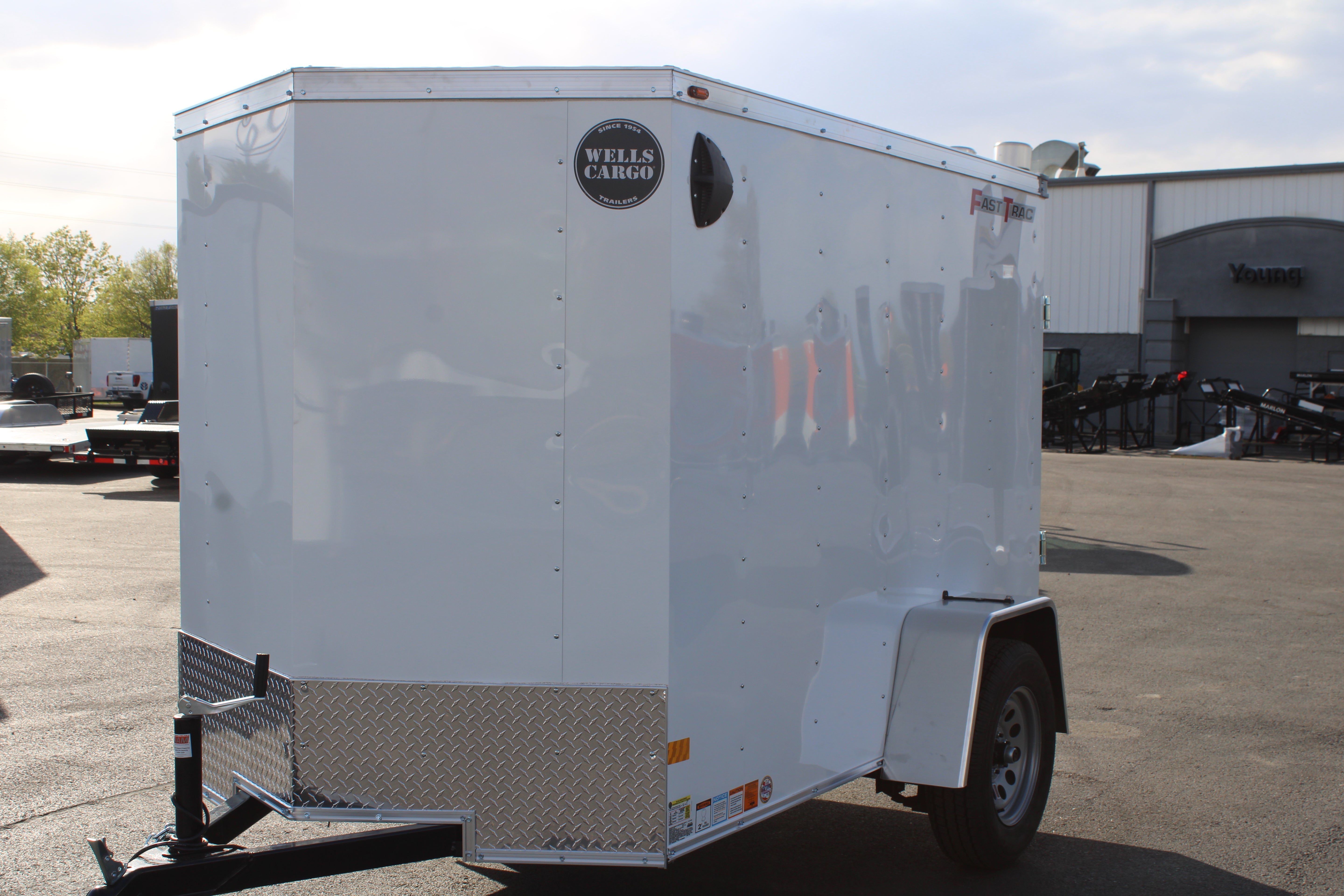 2025 Wells Cargo 5 x 8 Enclosed Trailer W/ Barn Door
