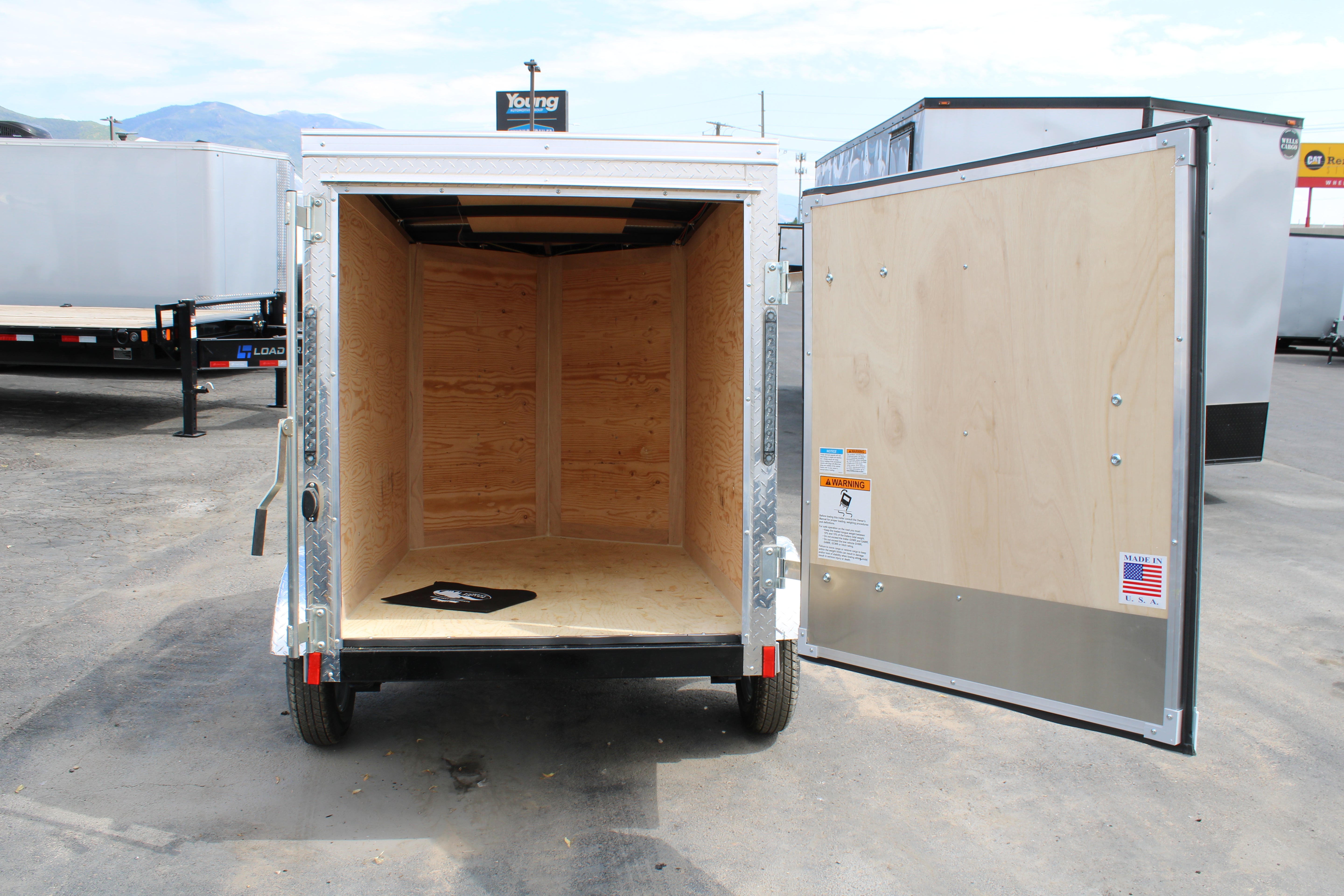 2026 Cargo Mate 4 x 6 Cargo Trailer W/ Single Swing Door