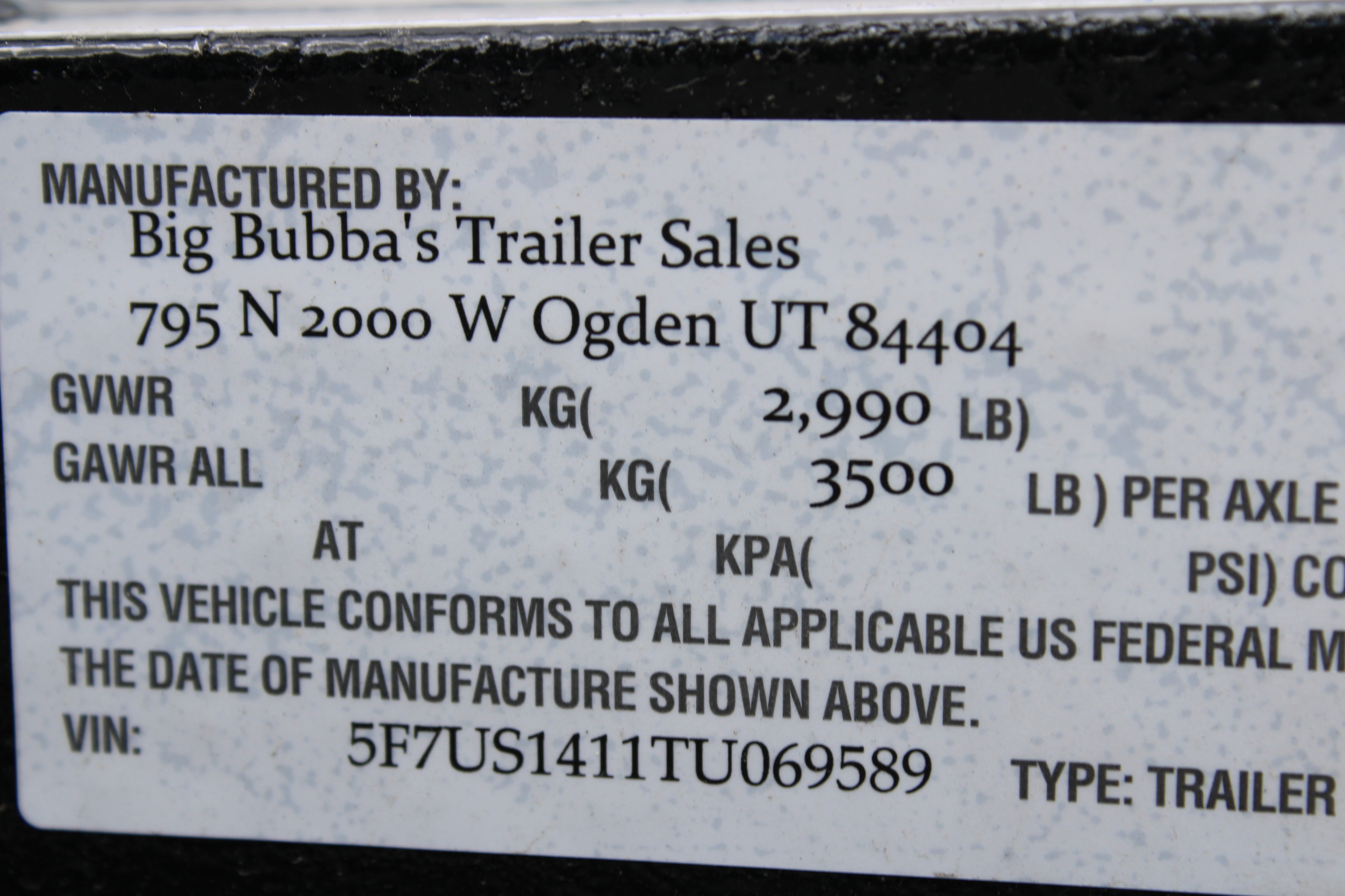 Big Bubbas 14' Flated Trailer