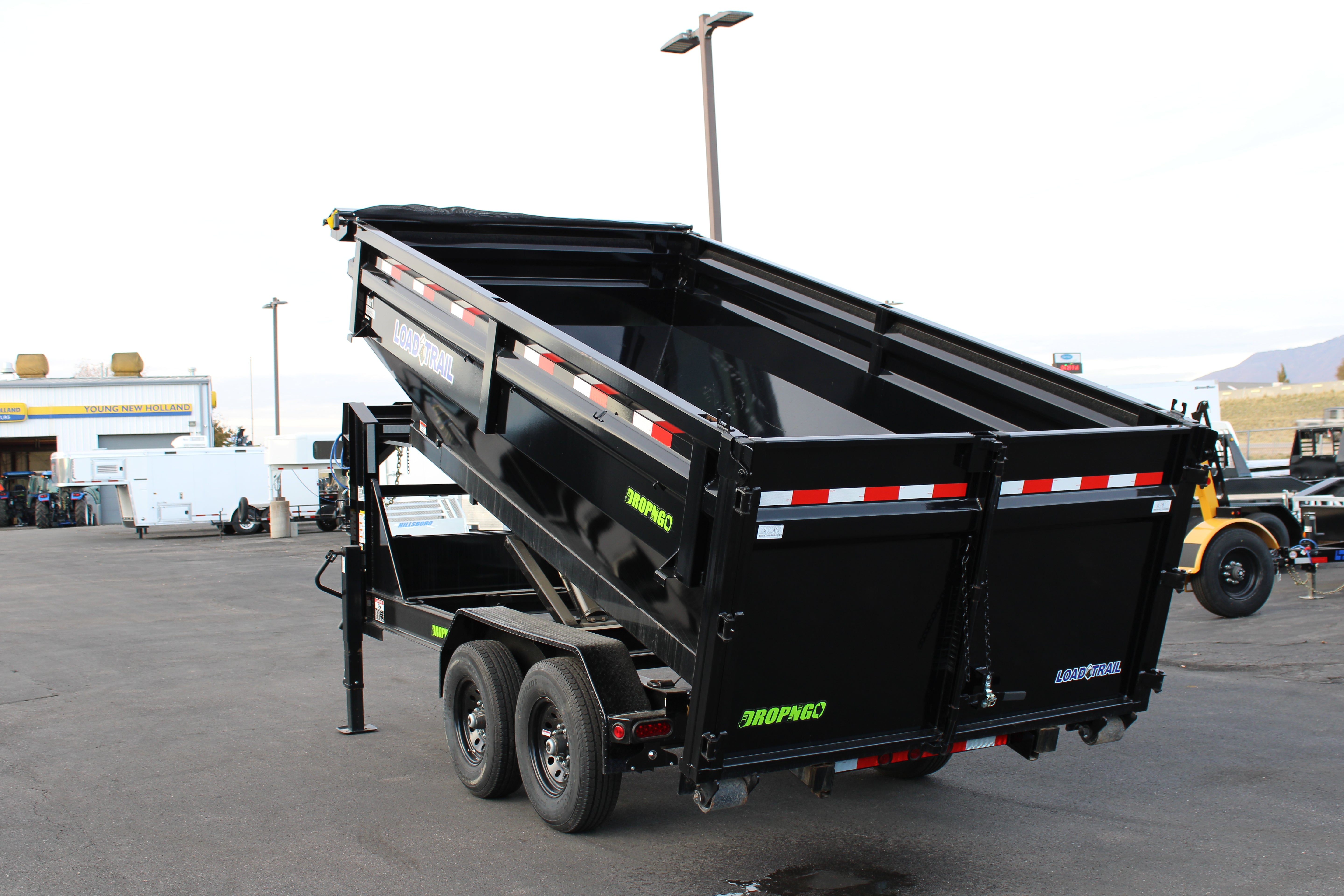 Load Trail 83" x 14' Gooseneck Trailer drop and go chassis