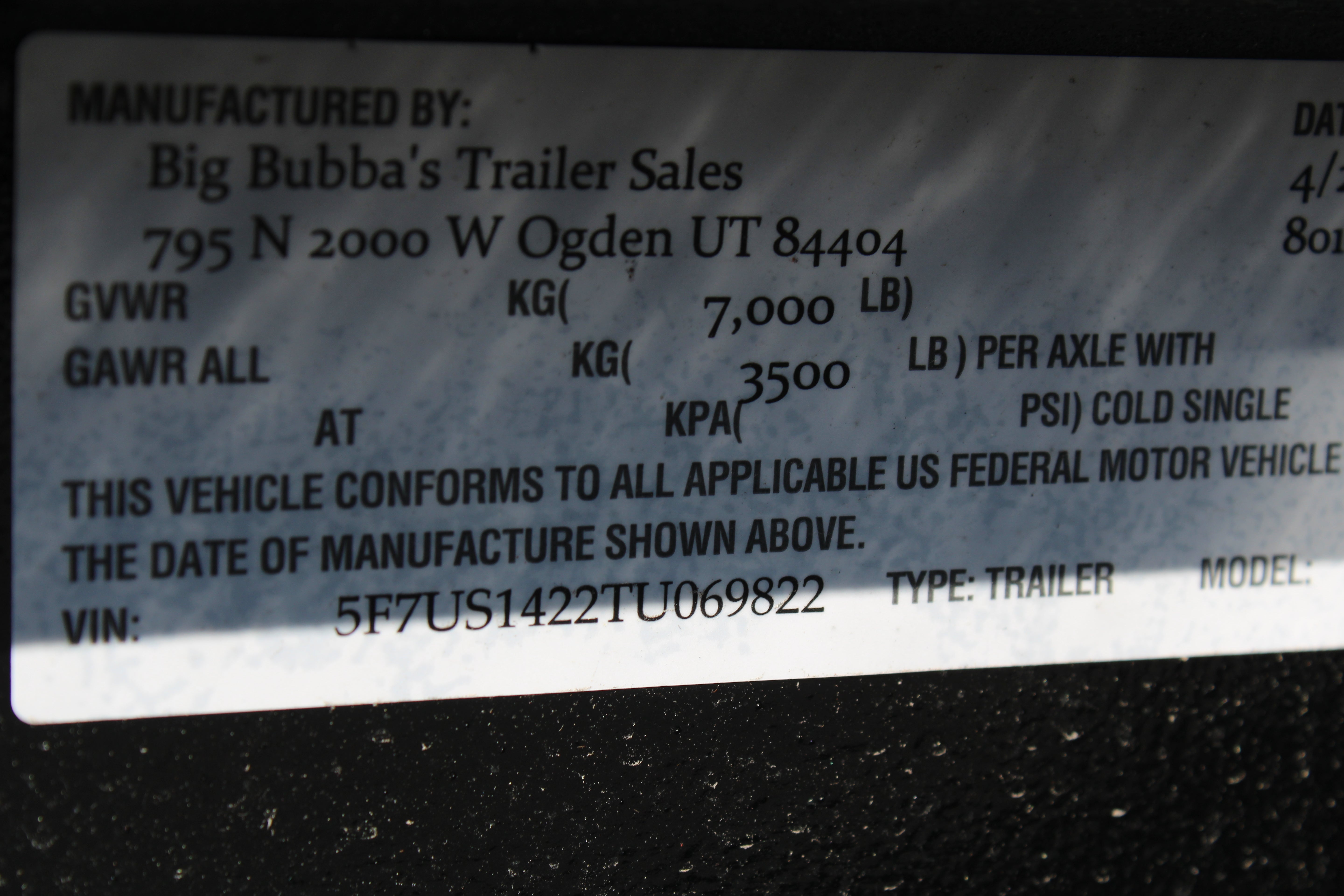 Big Bubbas 7x14 Flatbed