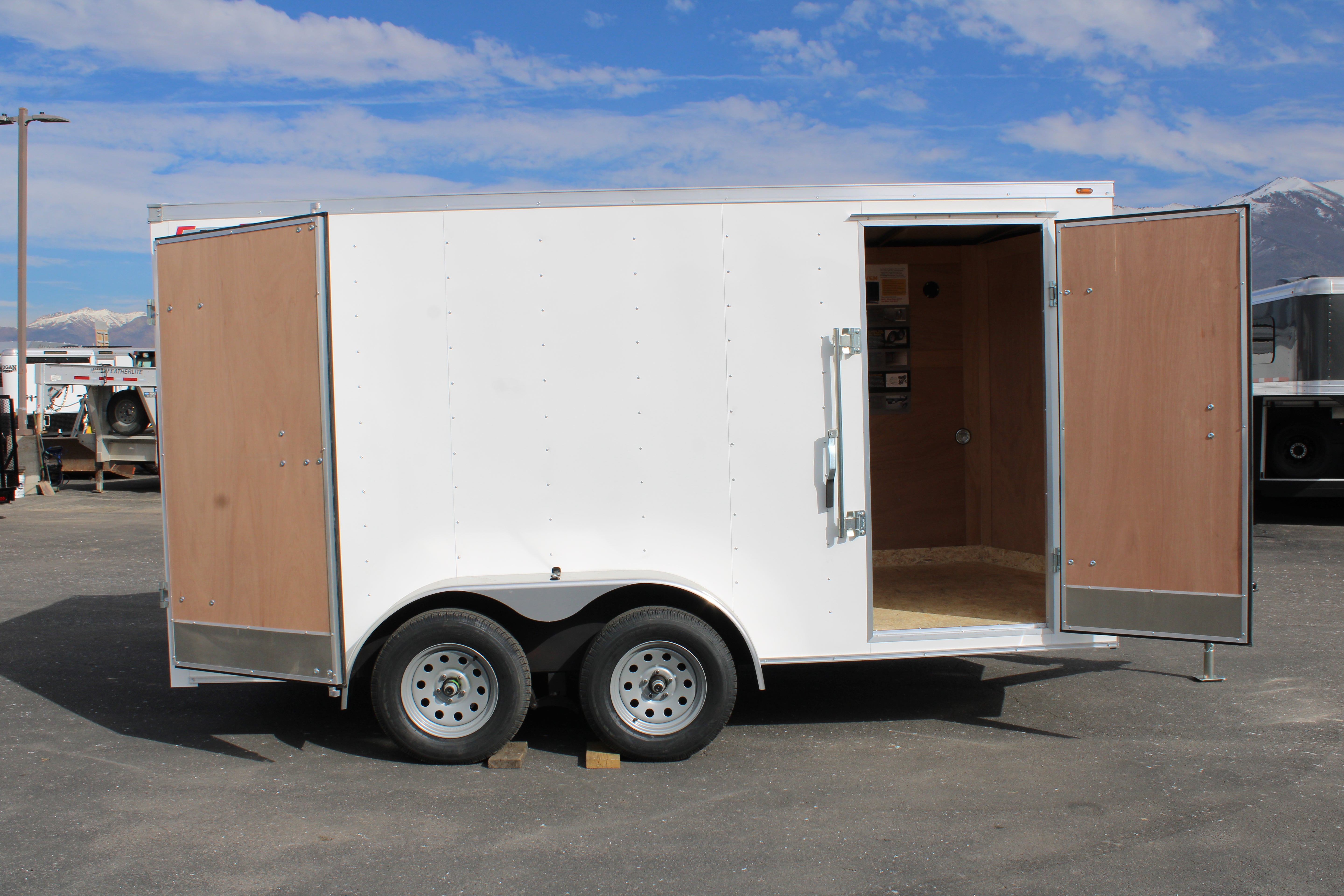 Wells 7x14 Cargo Enclosed Trailer W/ Barn Doors