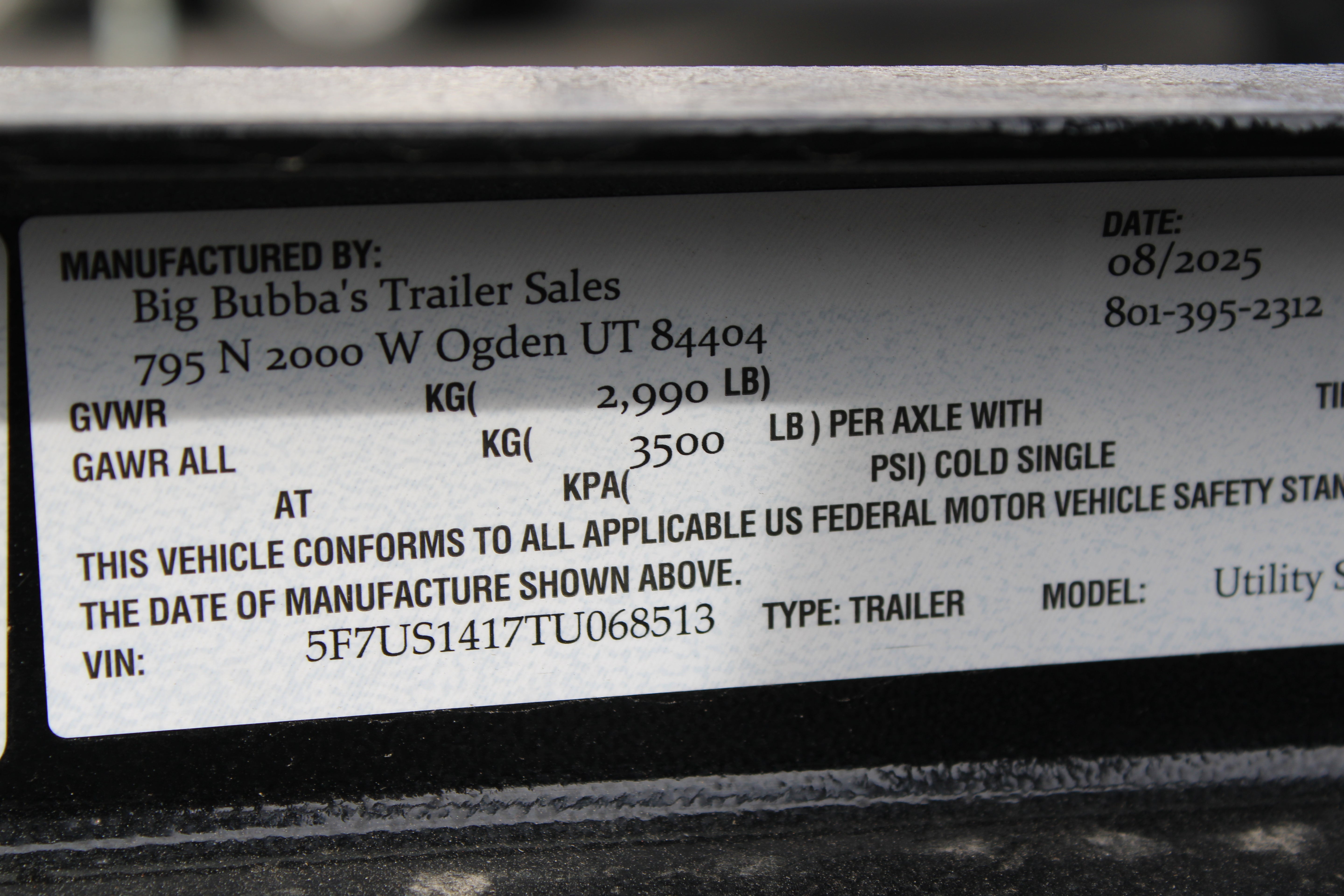 Big Bubba 7 x 14 Utility Trailer