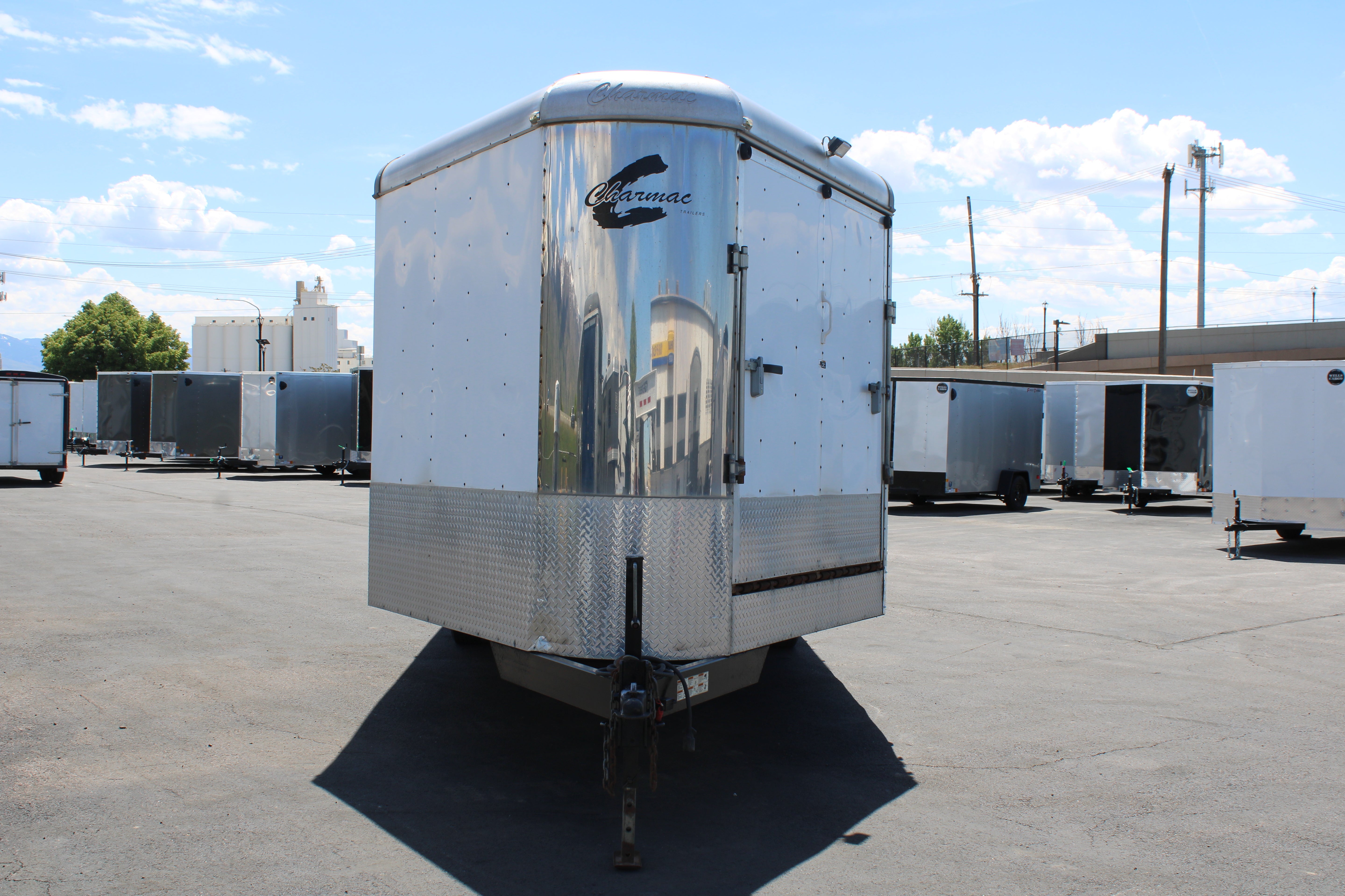 USED CHARMAC 28' SNOWMOBILE TRAILER