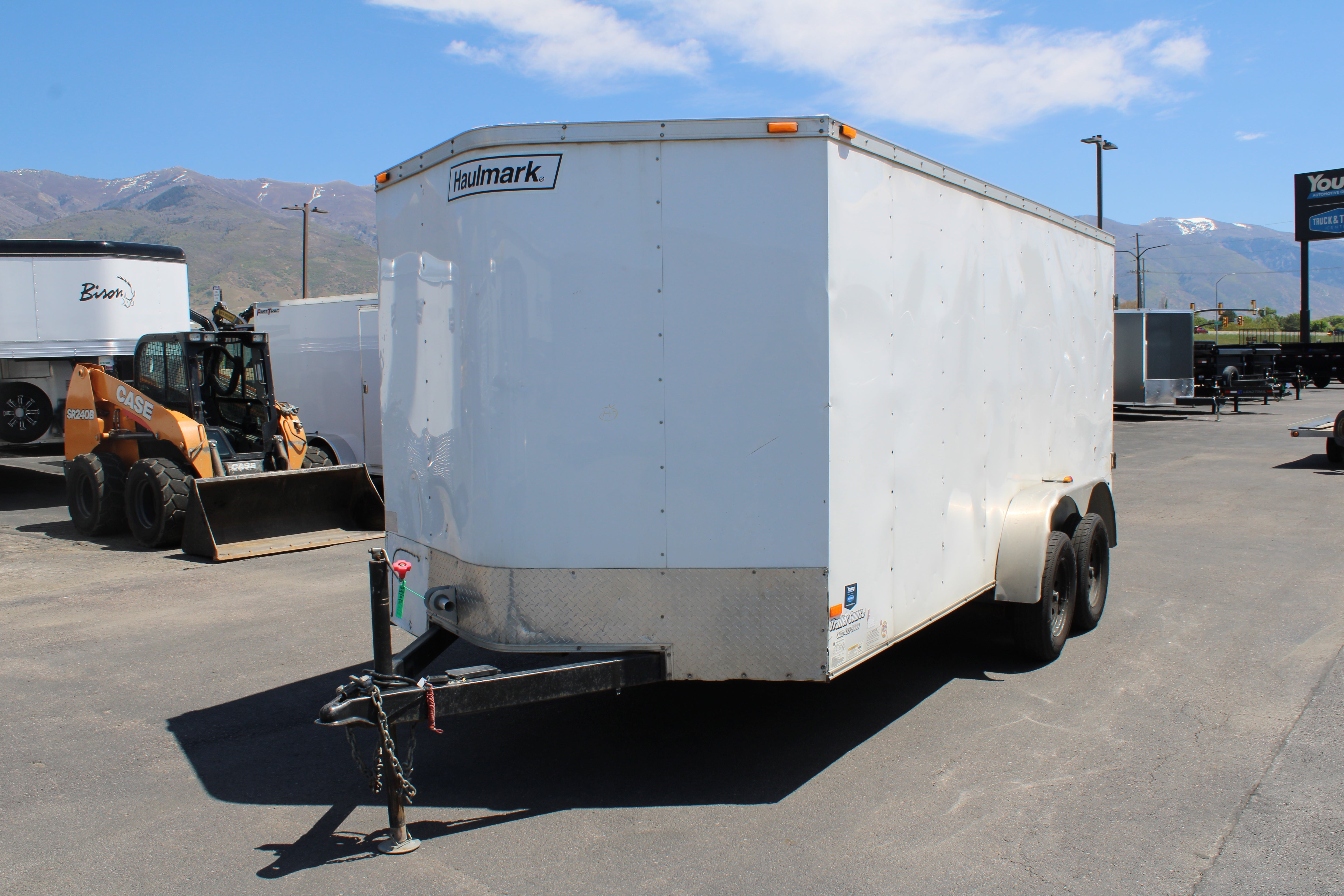USED 7X16 HAULMARK ENCLOSED TRAILER