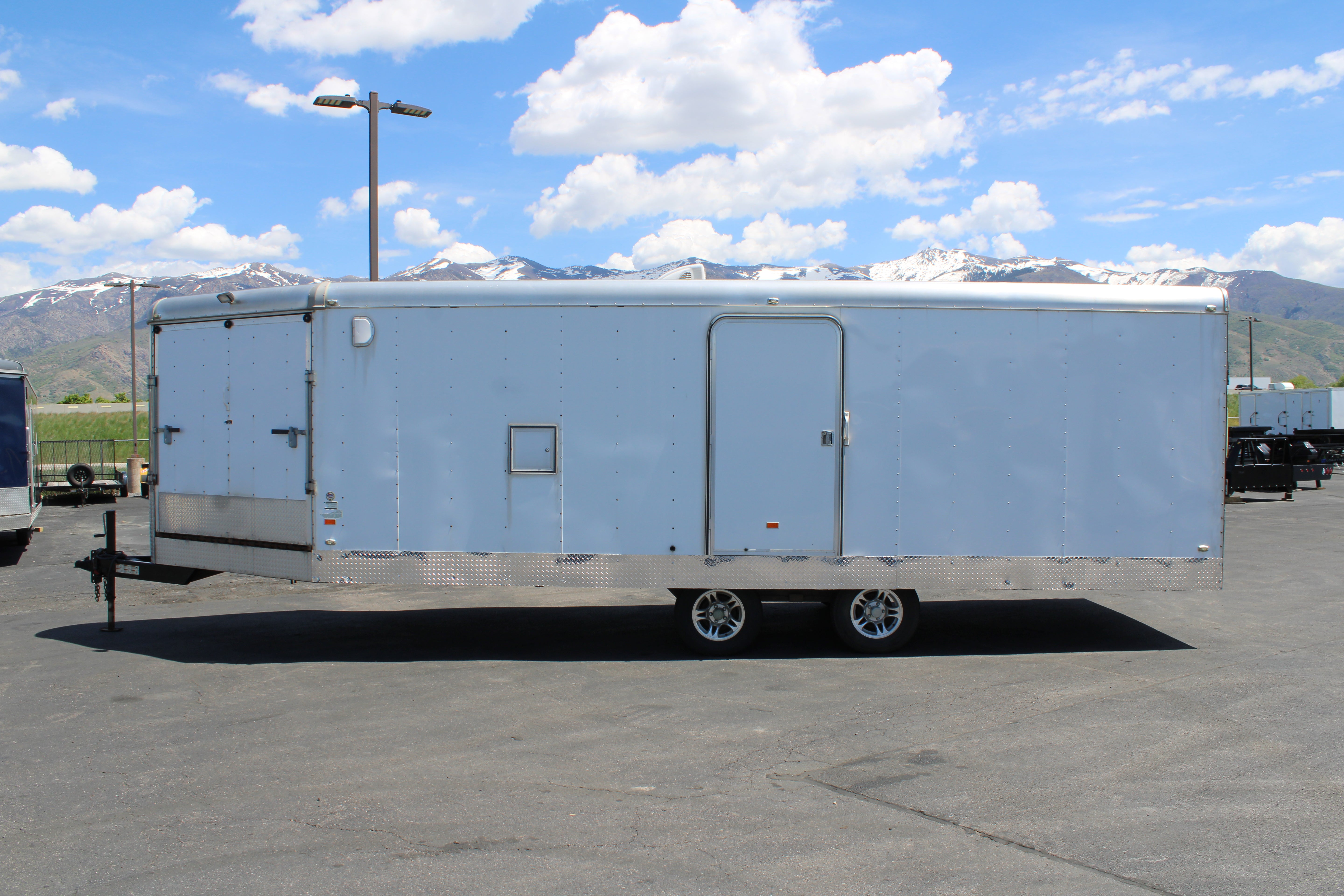 USED CHARMAC 28' SNOWMOBILE TRAILER