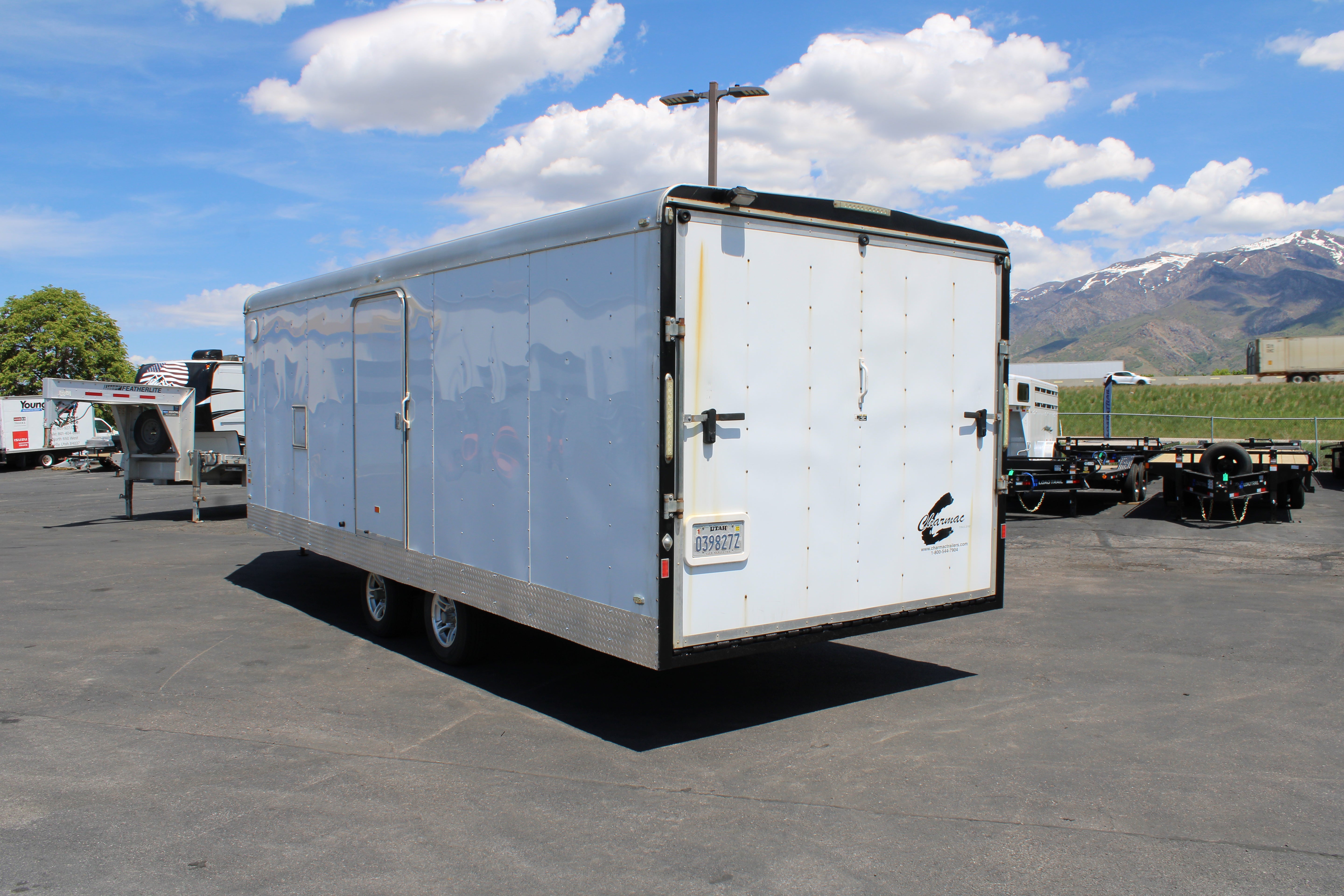 USED CHARMAC 28' SNOWMOBILE TRAILER