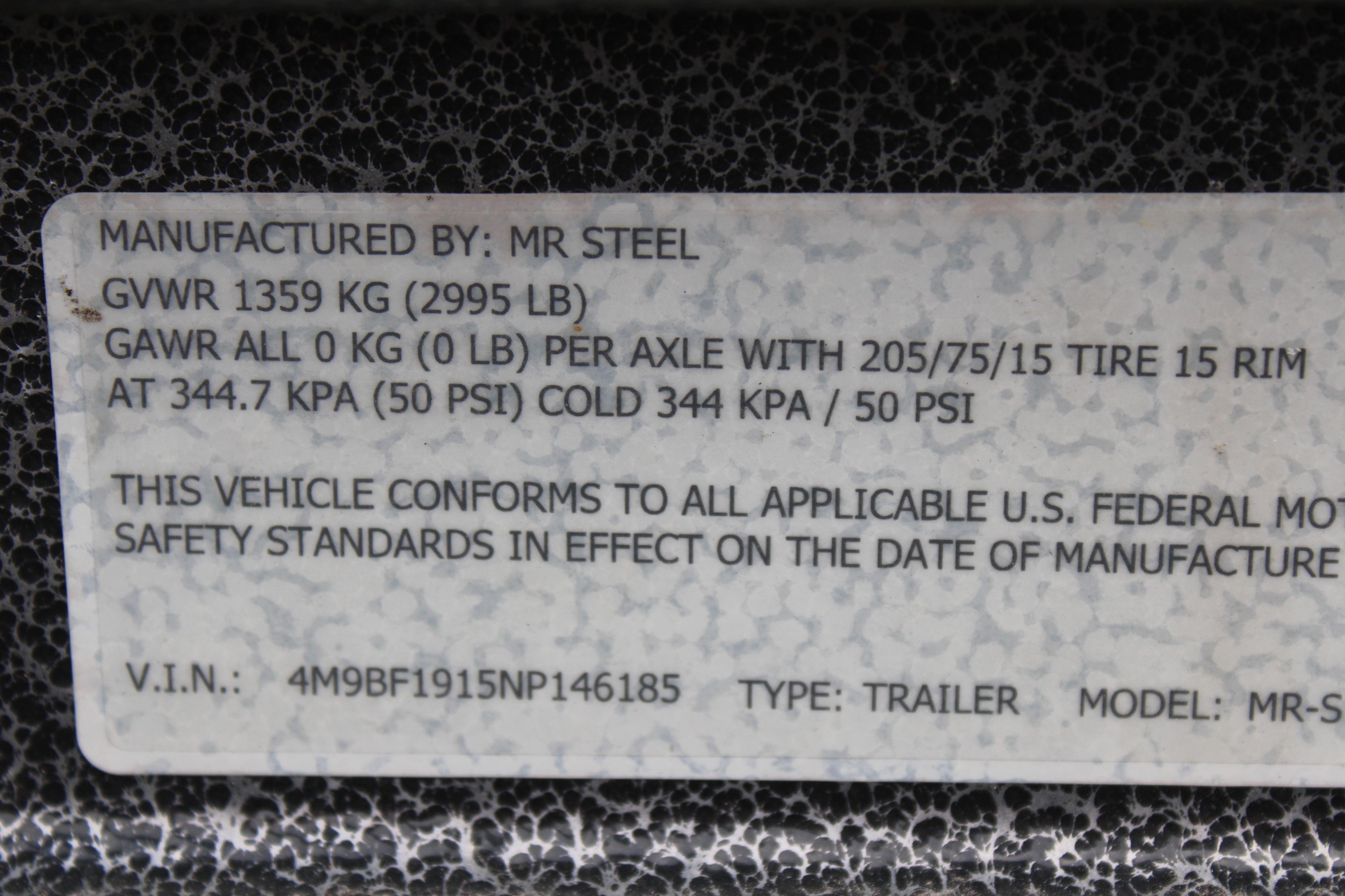 Mr Steel Utility Trailer **BLACK FRIDAY SPECIAL**