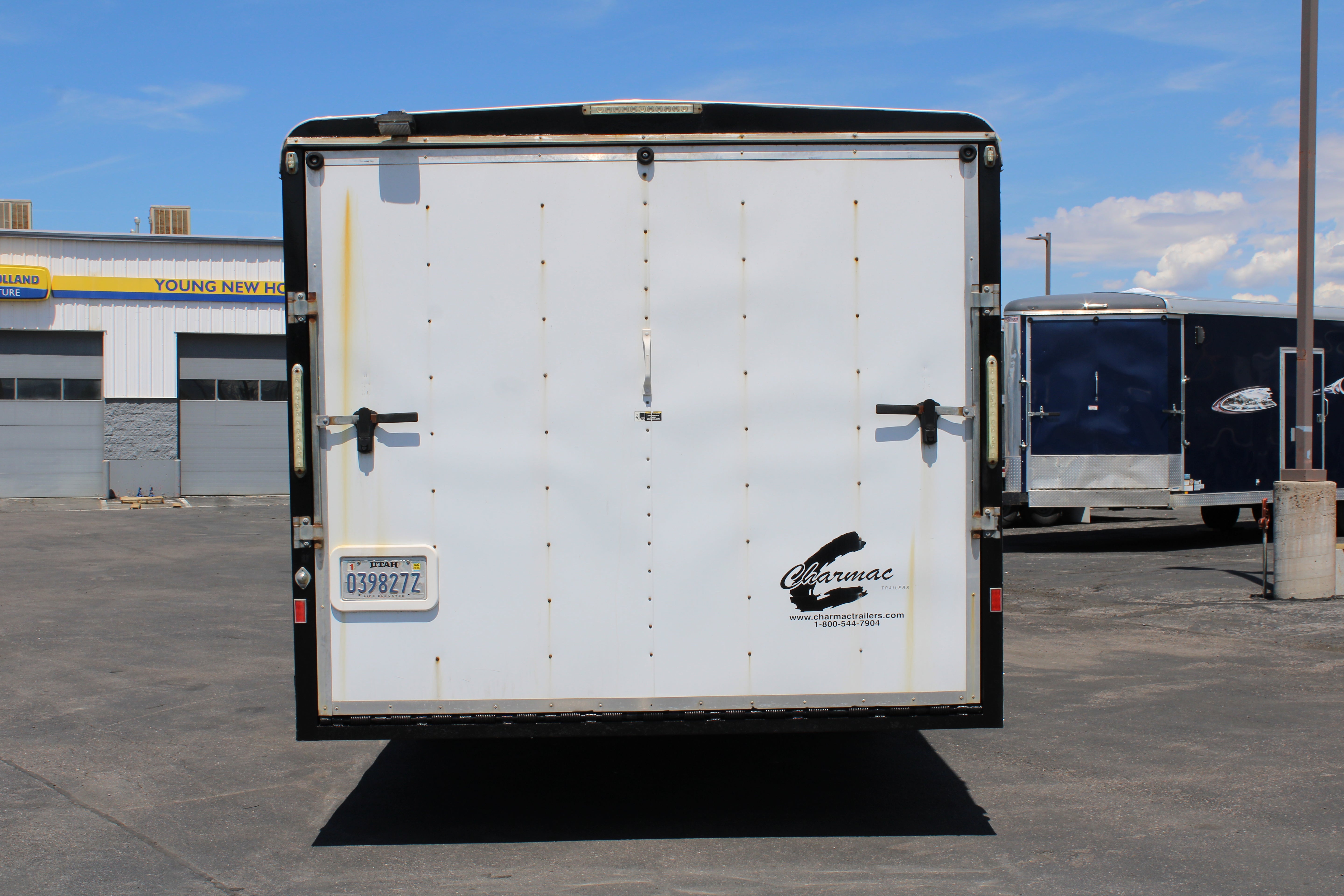 USED CHARMAC 28' SNOWMOBILE TRAILER