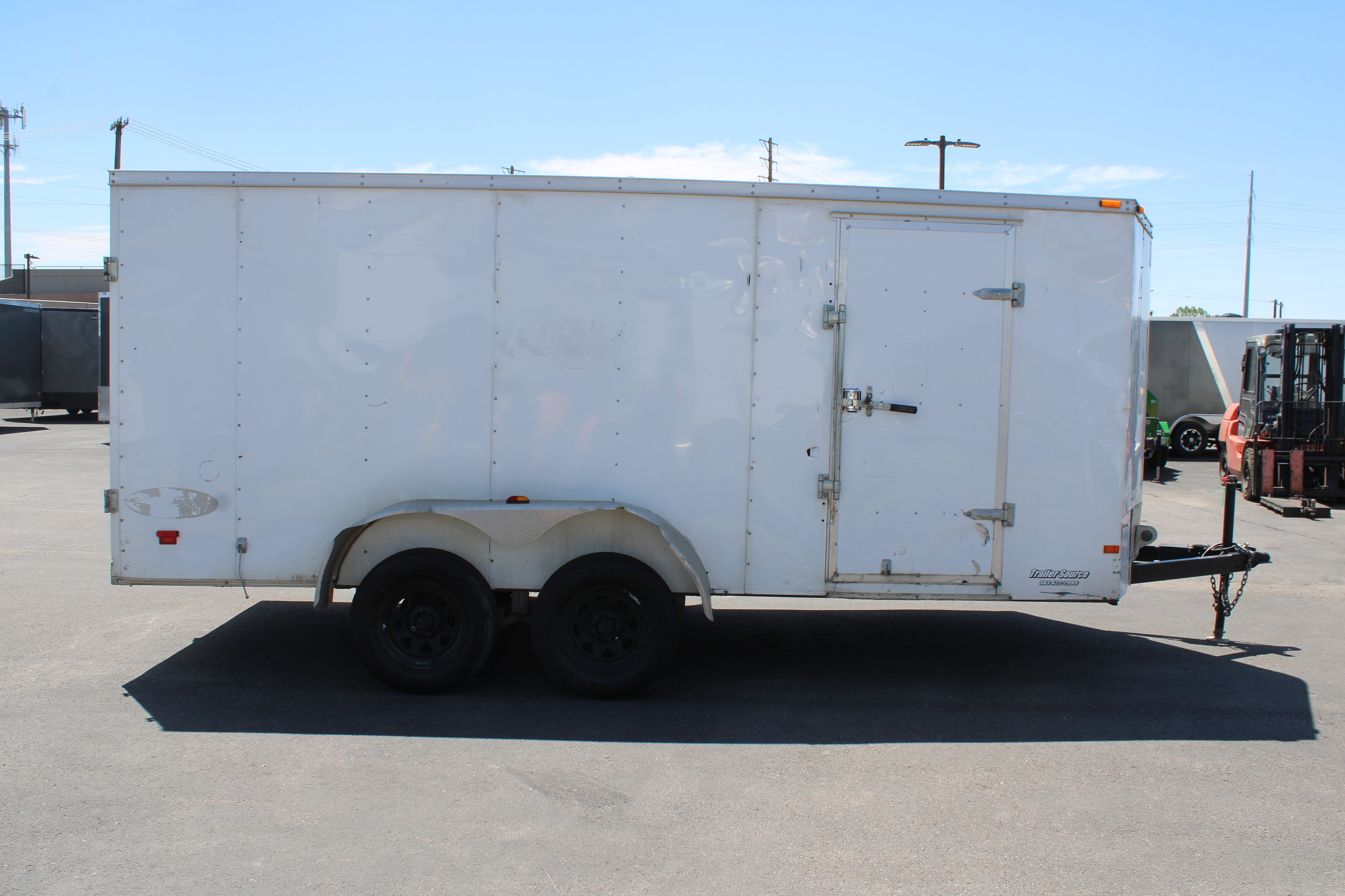 USED 7X16 HAULMARK ENCLOSED TRAILER