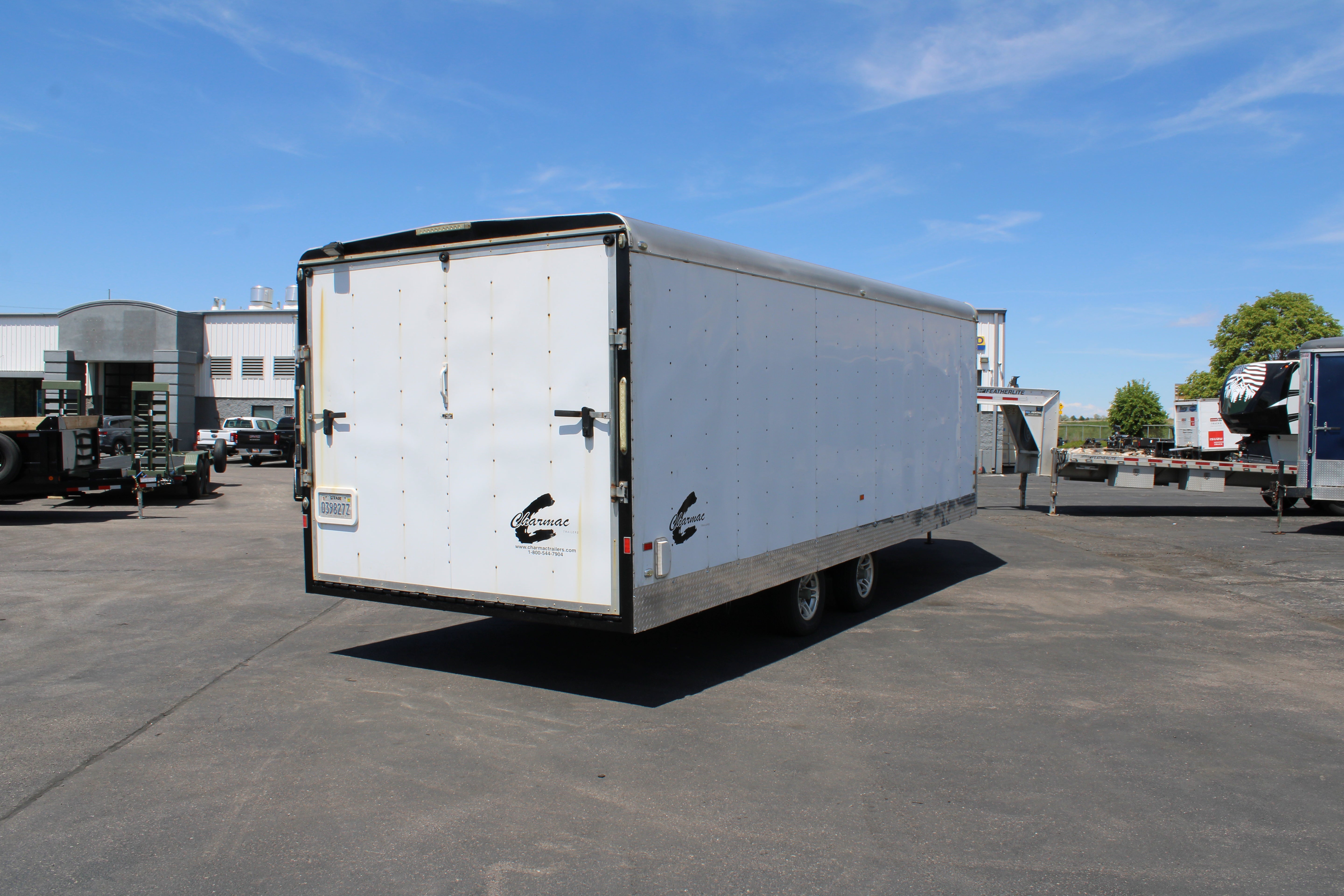 USED CHARMAC 28' SNOWMOBILE TRAILER