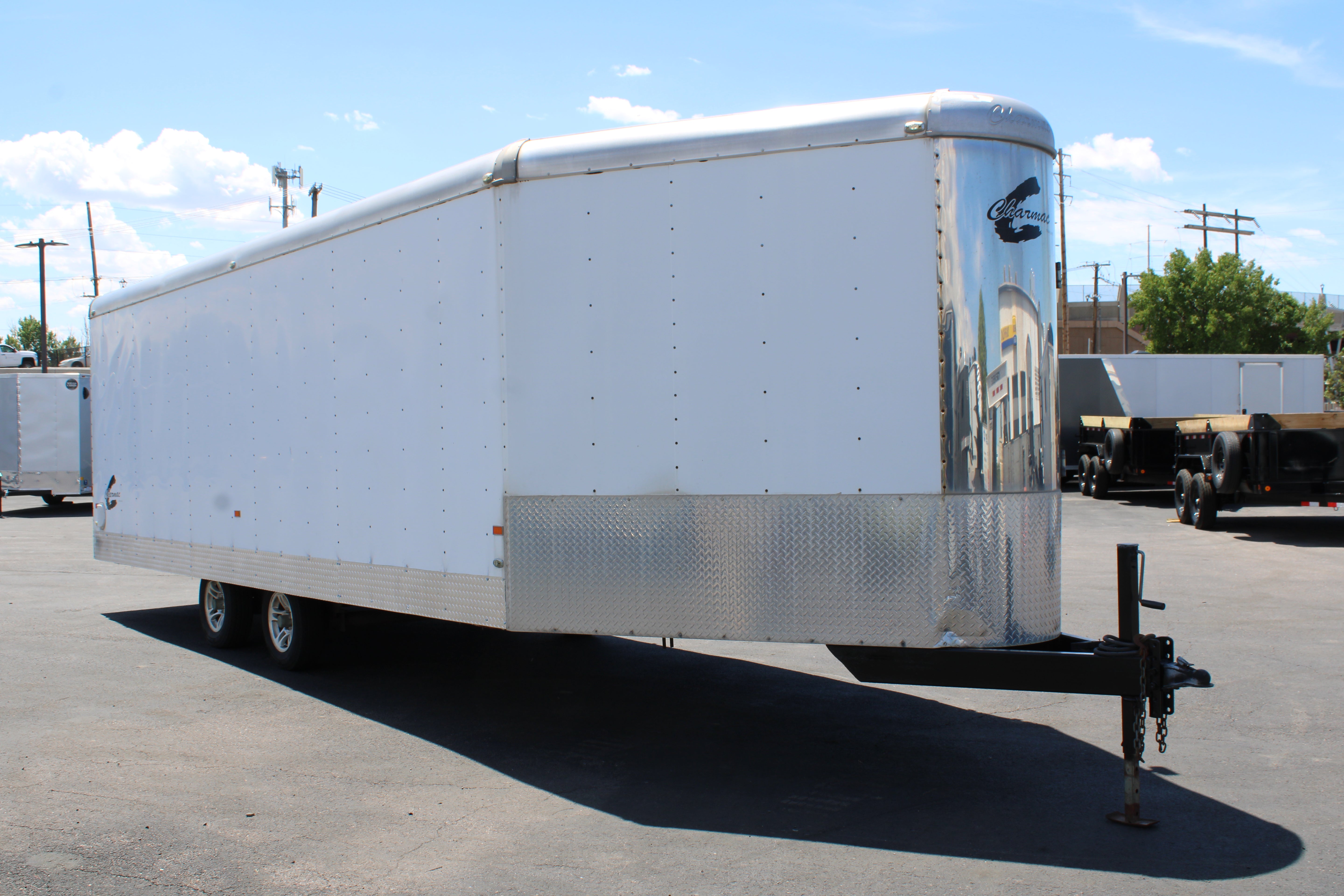 USED CHARMAC 28' SNOWMOBILE TRAILER