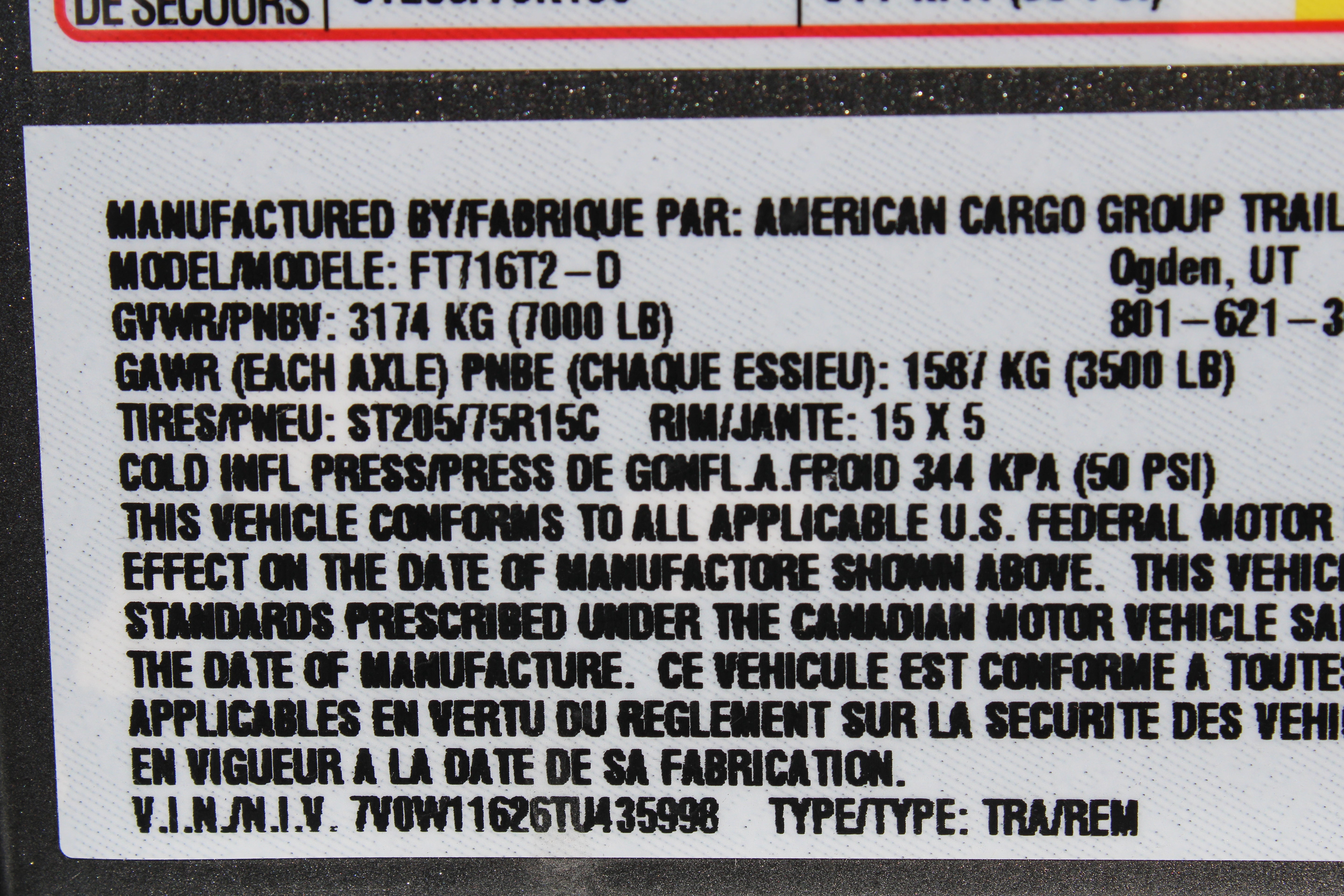 Wells Cargo 7 x 16 Deluxe Enclosed Trailer