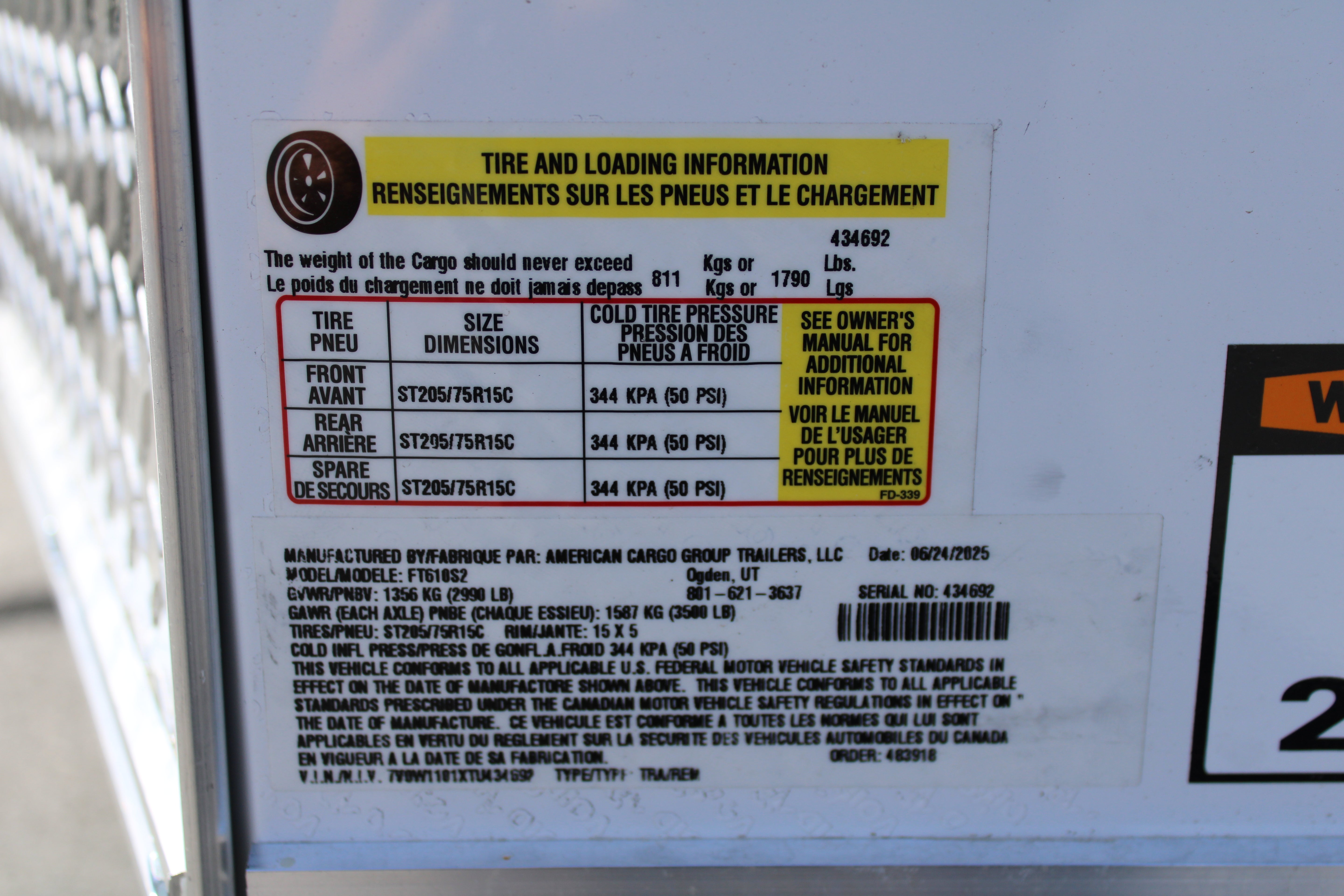 2026 Wells Cargo 6 x 10 Enclosed Trailer
