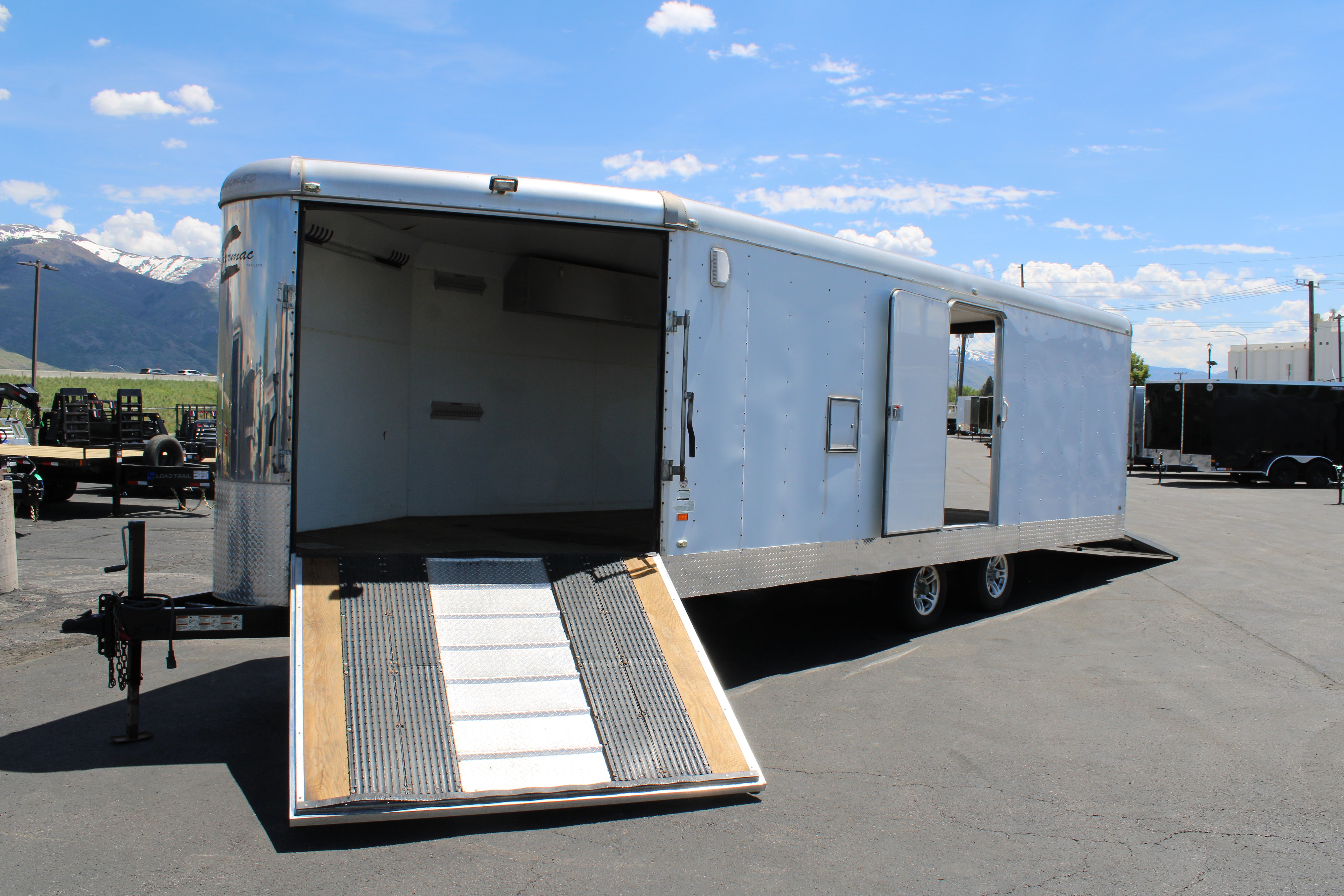 USED CHARMAC 28' SNOWMOBILE TRAILER