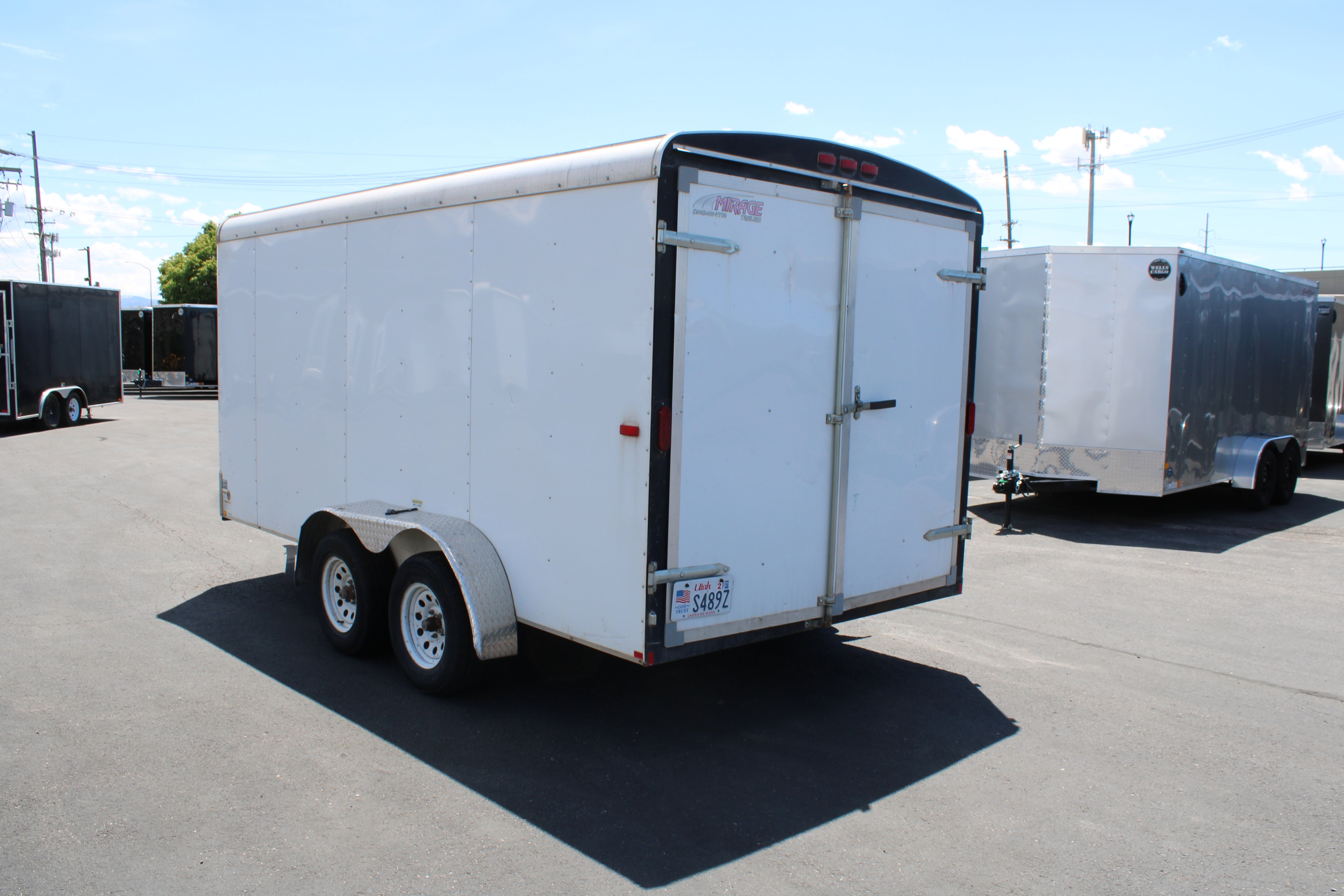 USED MIRAGE 7X14 ENCLOSED TRAILER