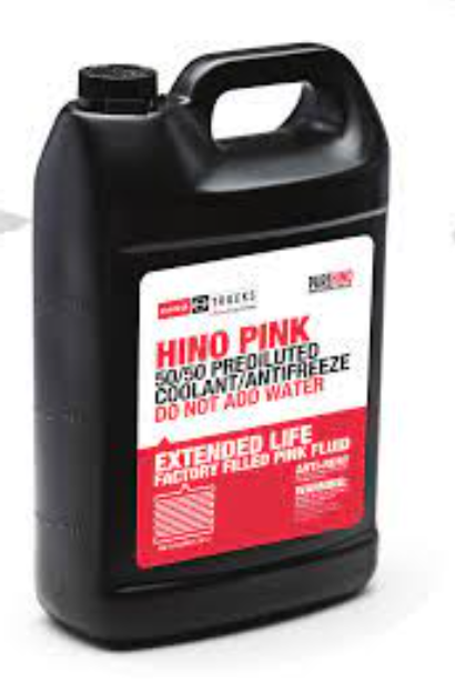 Hino Pink Extended Life 50/50 Prediluted Coolant/Antifreeze- 1GAL(3.78L)
