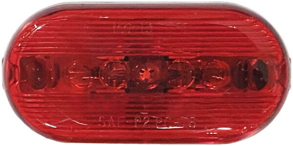 Peterson Incandescent Marker/Clearance Light-Red, Oblong, 2 Bulbs