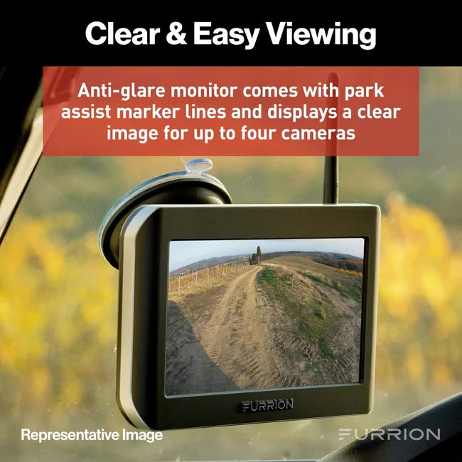 Furrion Vision S® RV Backup Camera System with 4.3" Monitor - Rear Sharkfin Camera