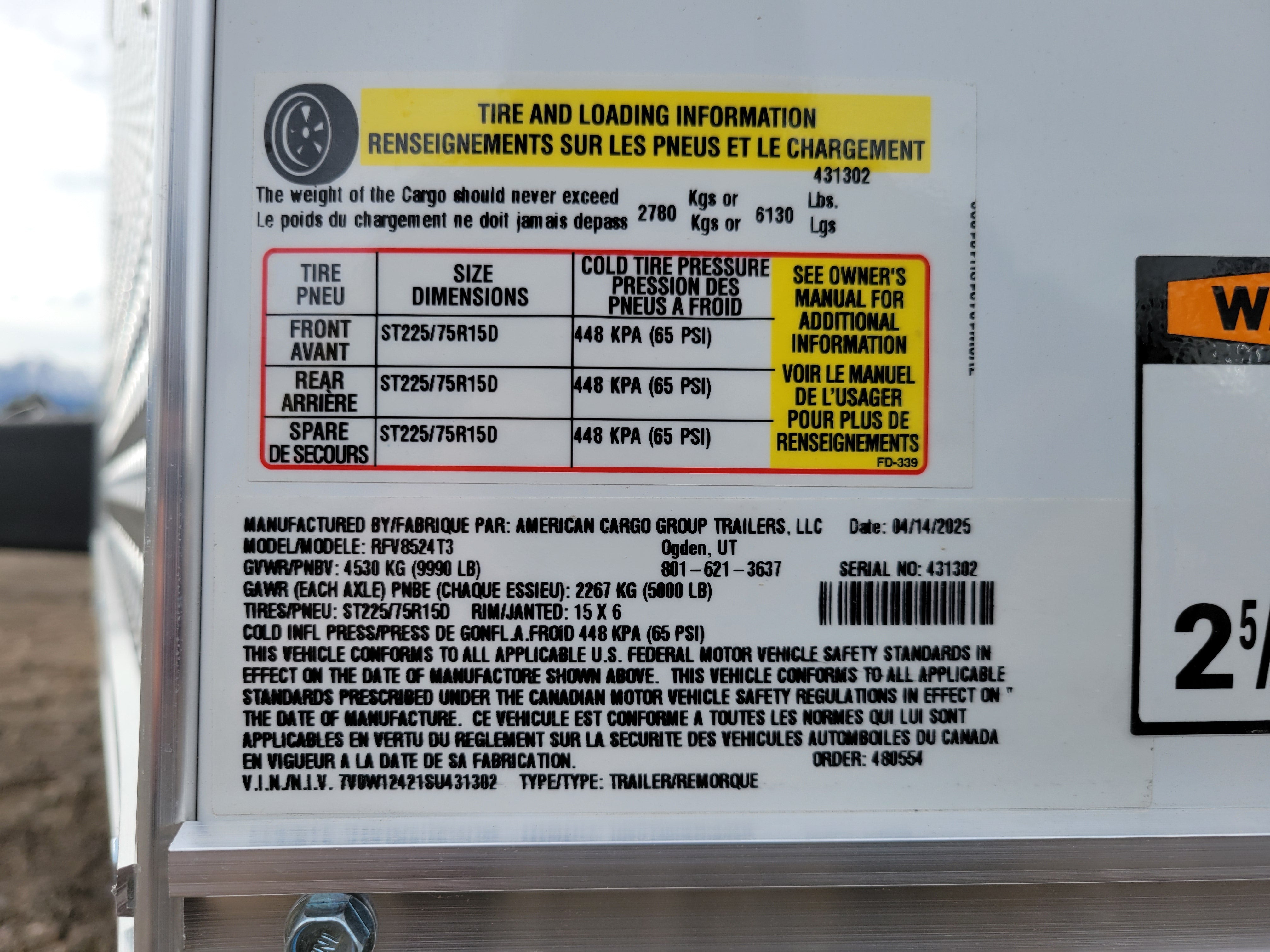 2025 Wells Cargo 8.5 x 24 Enclosed Trailer