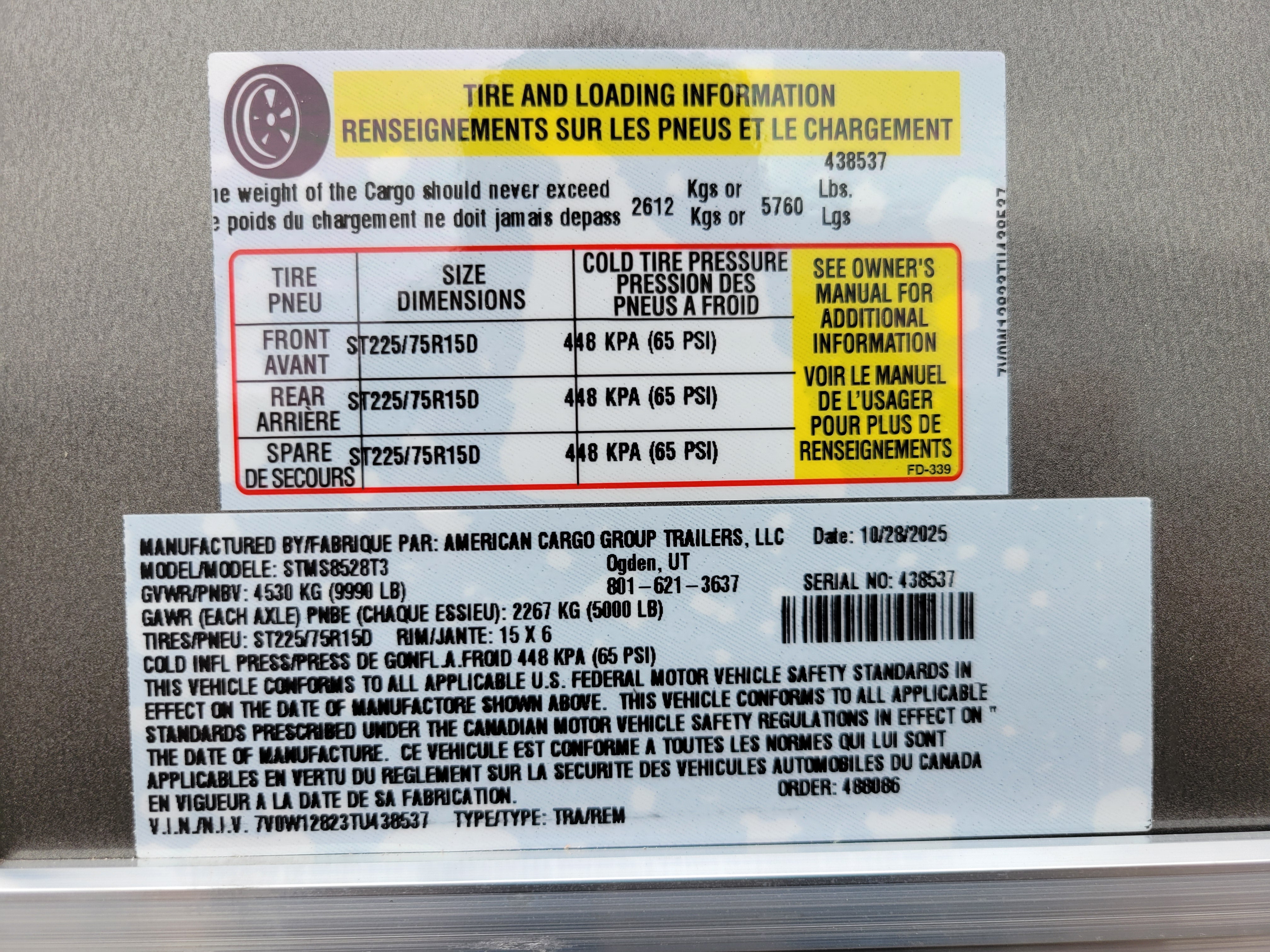 Wells Cargo 8.5 x 28 Enclosed Trailer