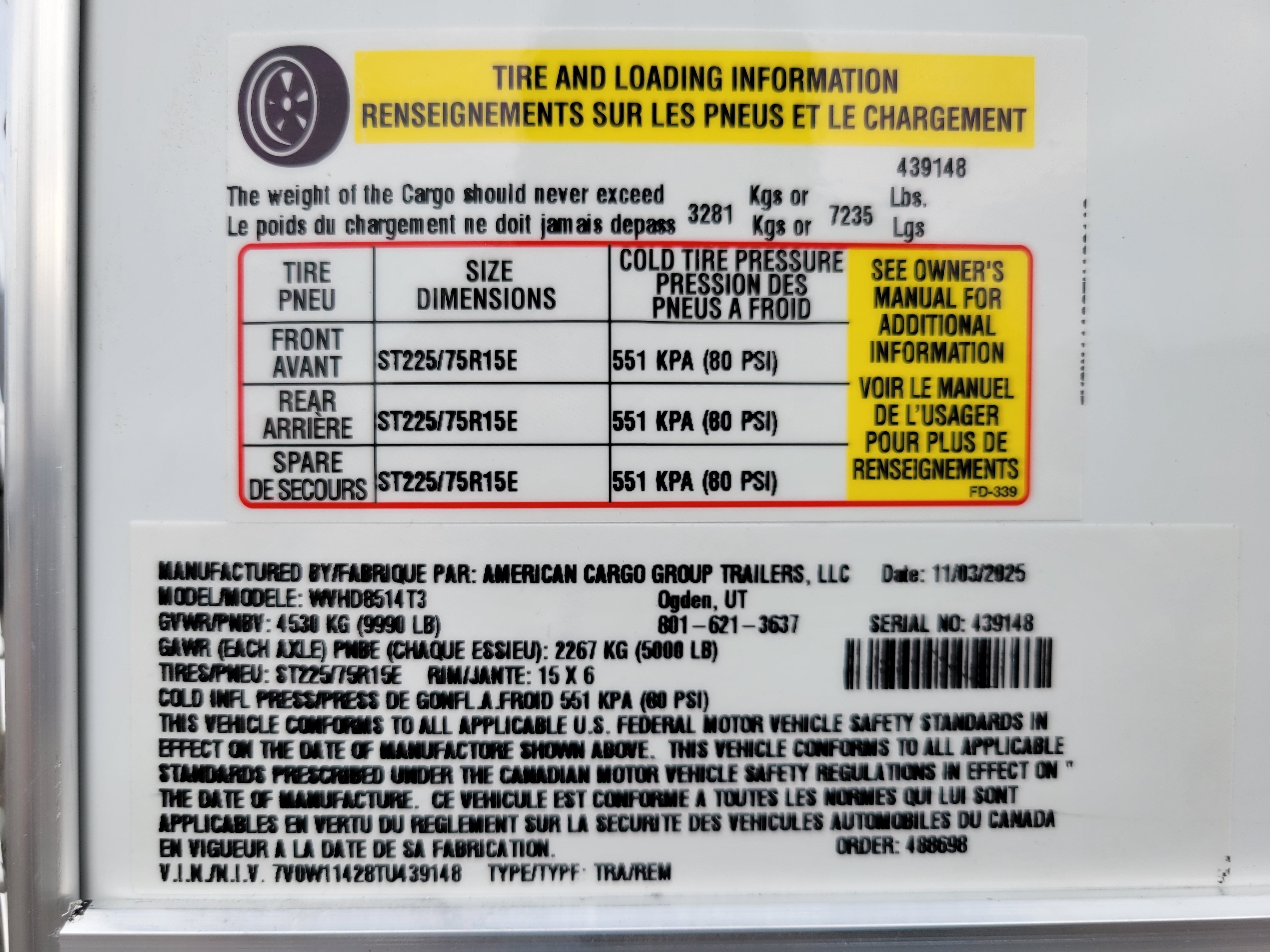 Wells Cargo 8.5 x 14 Wagon Trailer