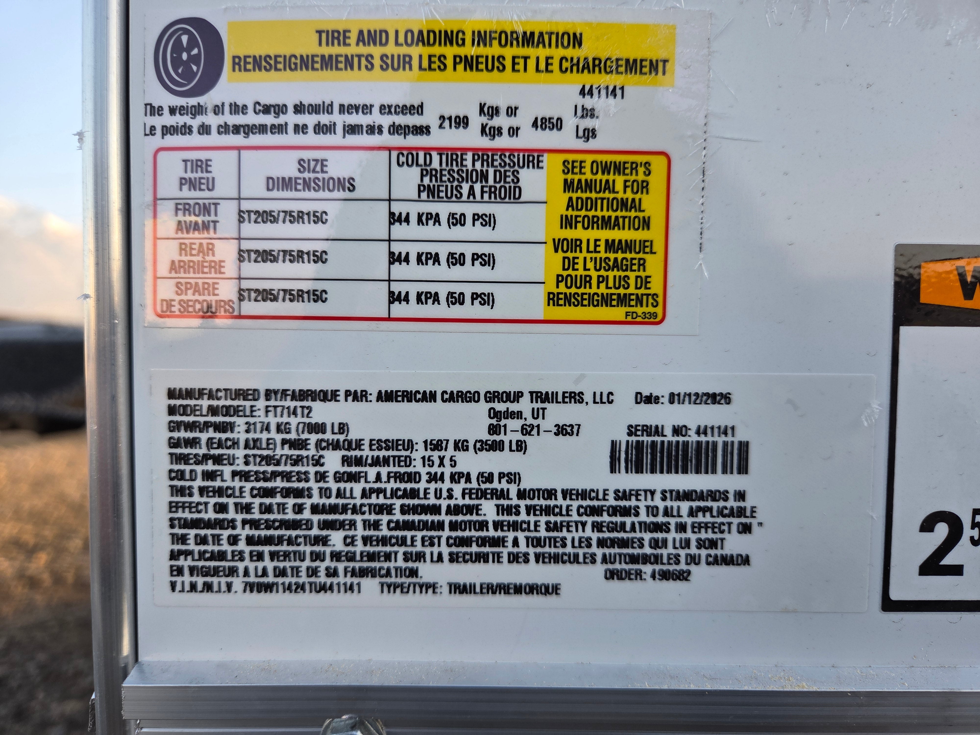 Wells Cargo 14' Enclosed Trailer