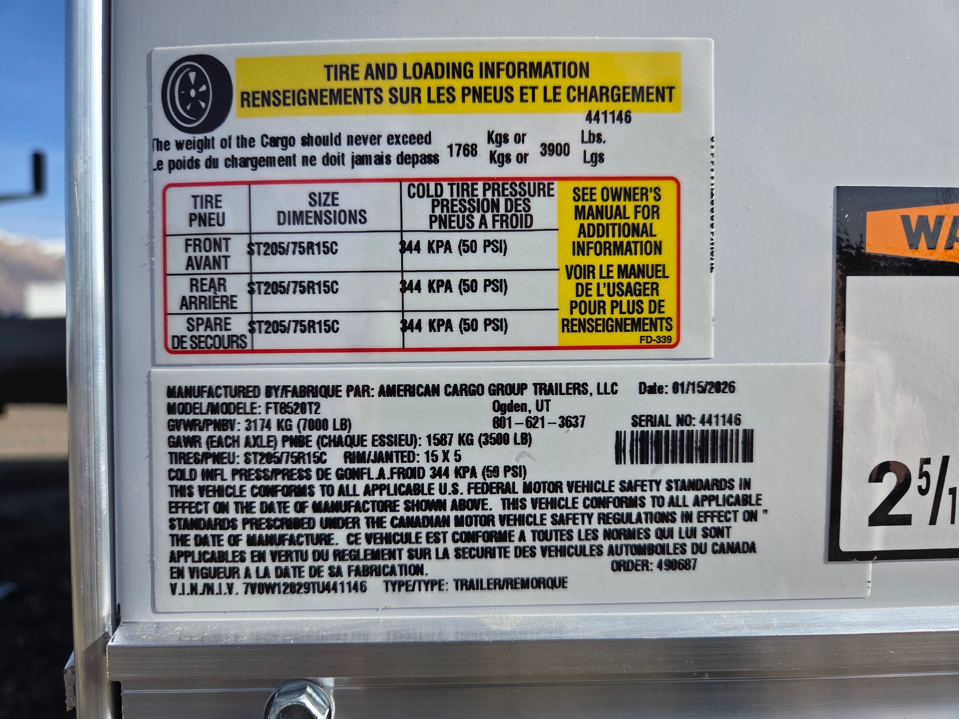 Wells Cargo 20' Enclosed Trailer