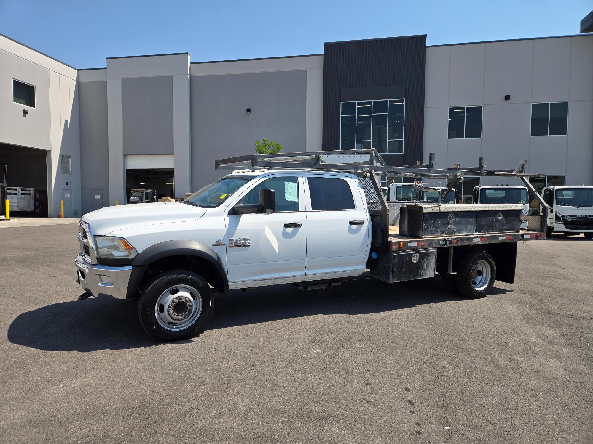 2016 RAM 4500 Crew Cab 12' Flat Bed 4 Wheel Drive